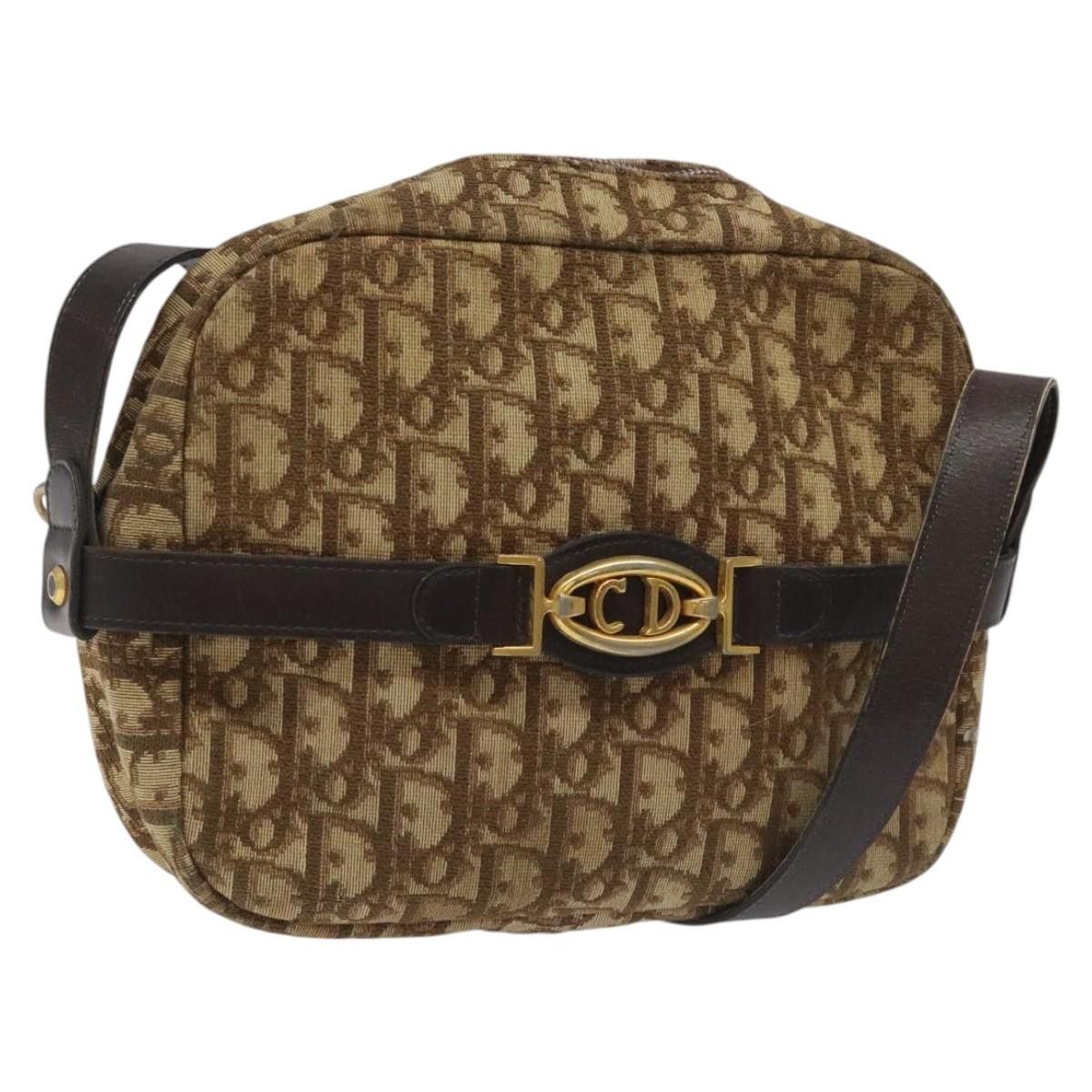 Dior DIOR Trotter Canvas Shoulder Bag Brown Size ONE SIZE - 1 Thumbnail