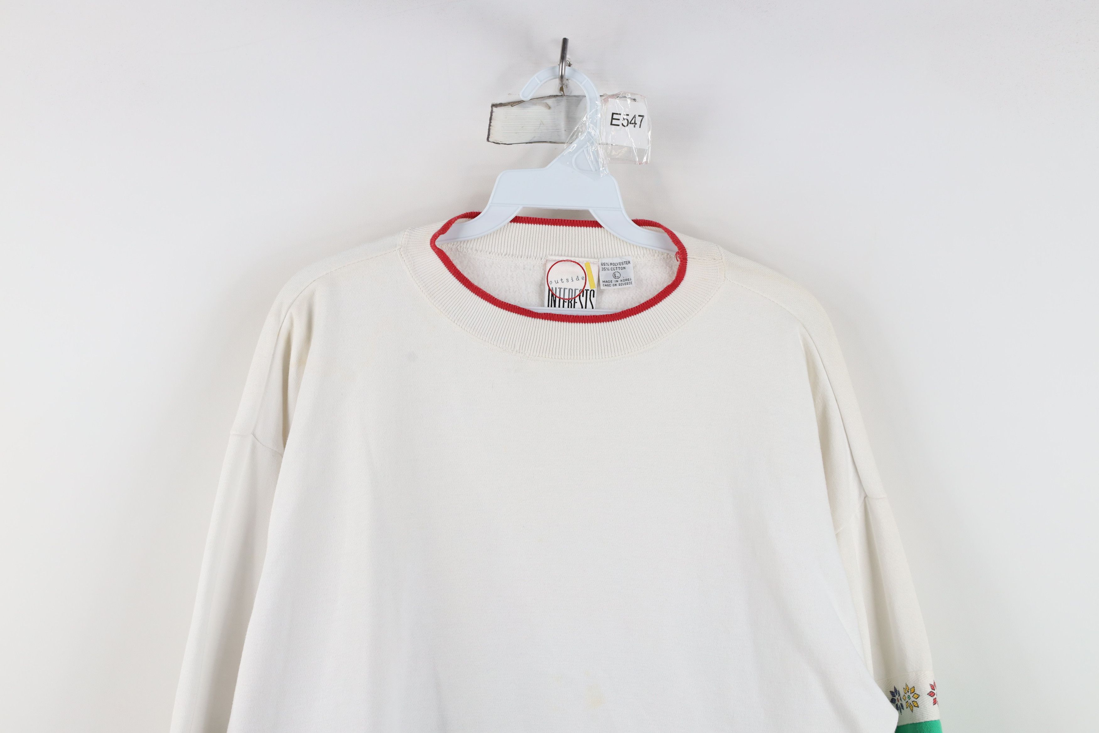 Vintage Vintage 90s Streetwear Christmas Bear Sweatshirt White Size L / US 10 / IT 46 - 2 Thumbnail
