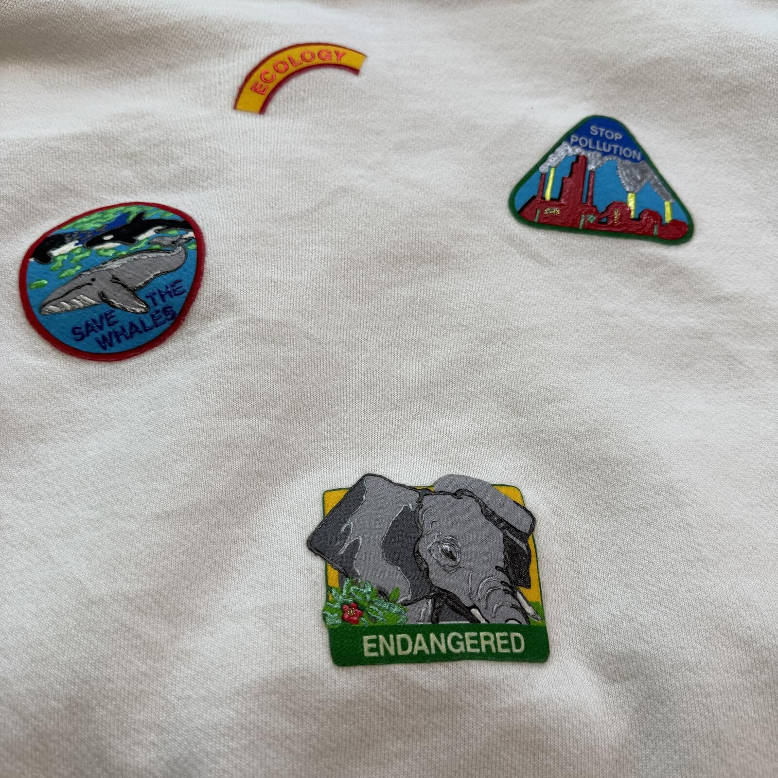Other Vintage 90s Earth Day Environmentalist Sweatshirt Eco Patch Size US M / EU 48-50 / 2 - 5 Thumbnail