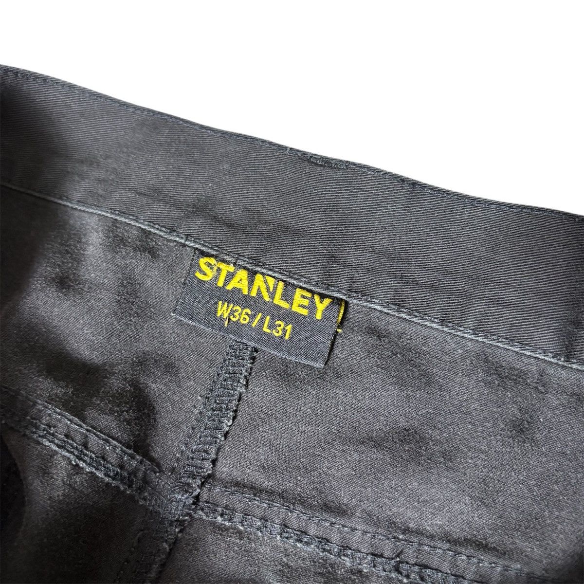 Stanley & Sons × Stanley Blacker × Vintage Vintage 90s Stanley Black Cargo Pants Size US 34 / EU 50 - 6 Thumbnail