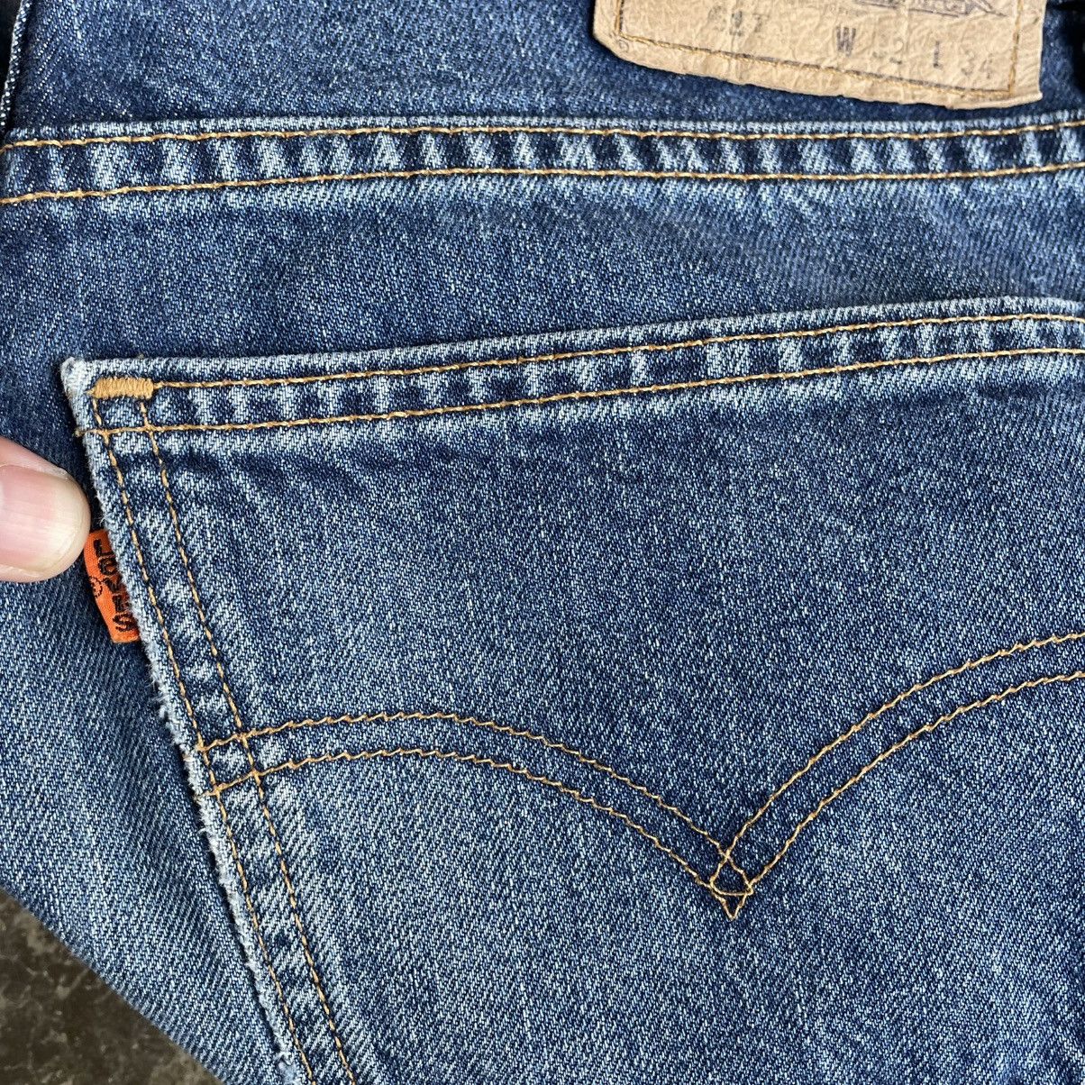 Levi's Vintage Clothing 🔥Vintage Levis 617 Orange Tab Stoned Washed Distress Jeans Size US 31 - 15 Thumbnail