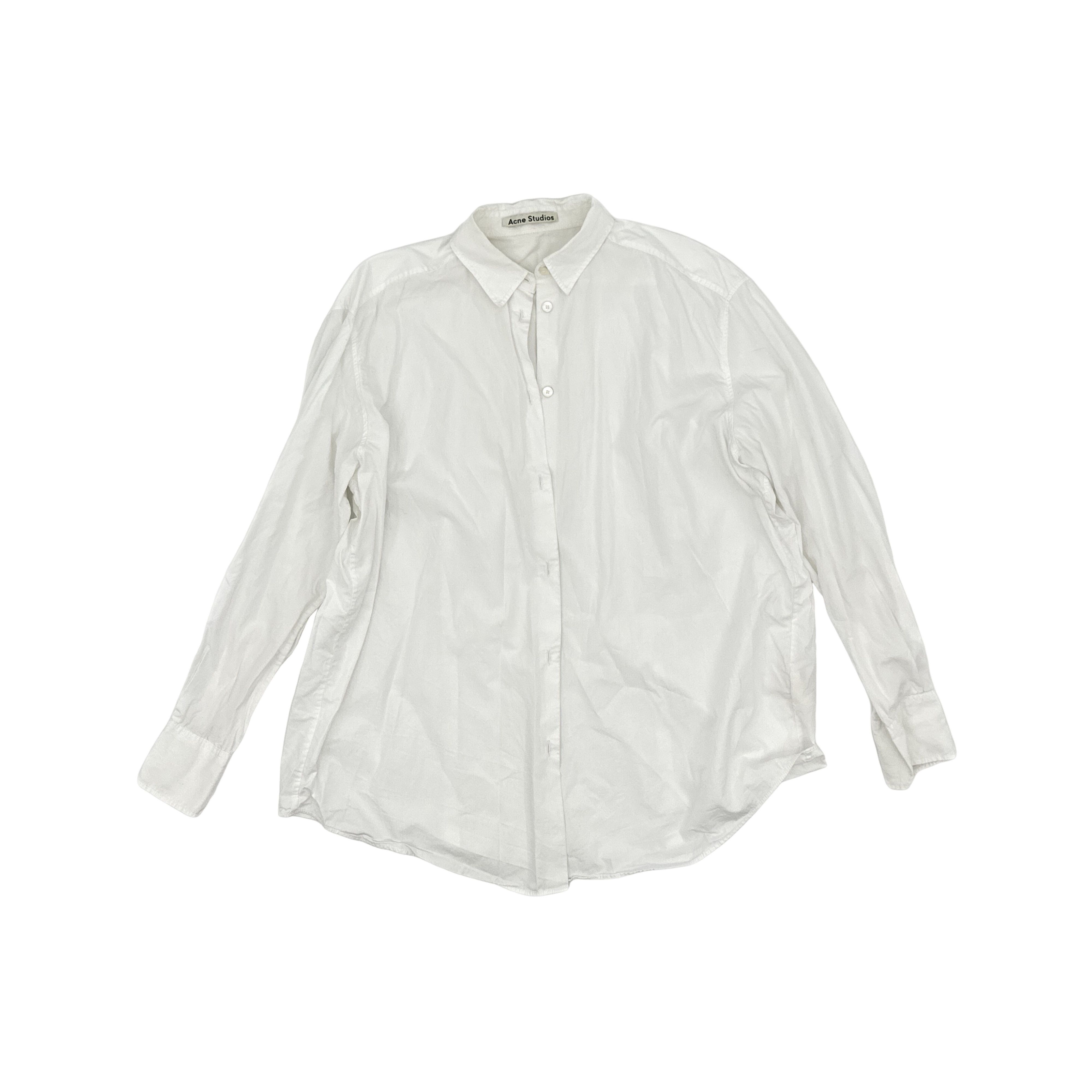 Acne Studios Acne Studios Leia Poplin Button Up Shirt 36 Size XS / US 0-2 / IT 36-38 - 1 Thumbnail