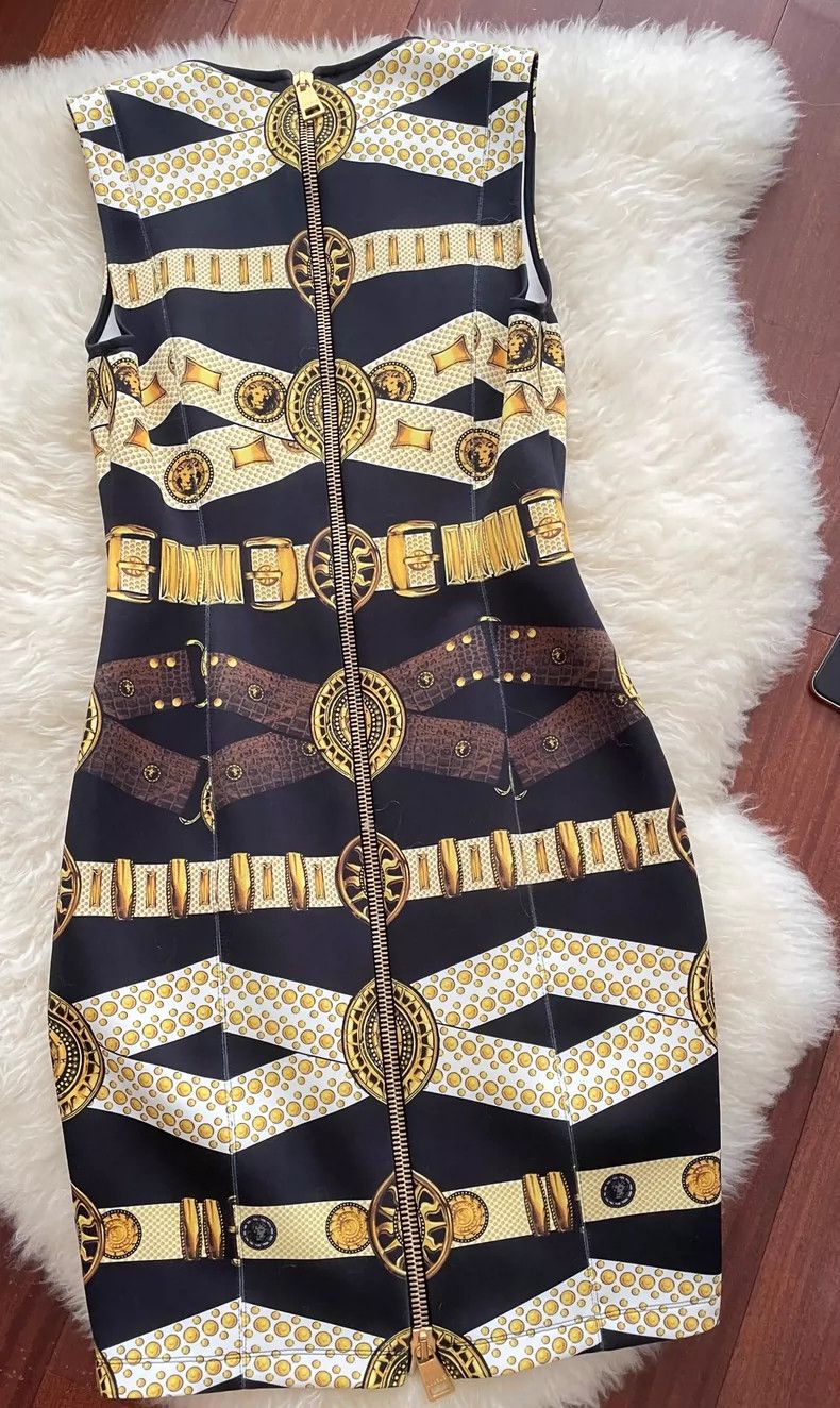 Versace Versace Printed viscose sleeveless dress Size S / US 4 / IT 40 - 2 Thumbnail