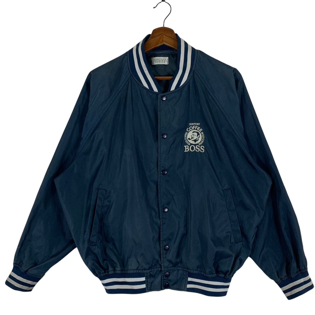 Vintage VINTAGE SUNTORY BOSS COFFEE LIGHT BOMBER JACKET Size US M / EU 48-50 / 2 - 1 Thumbnail