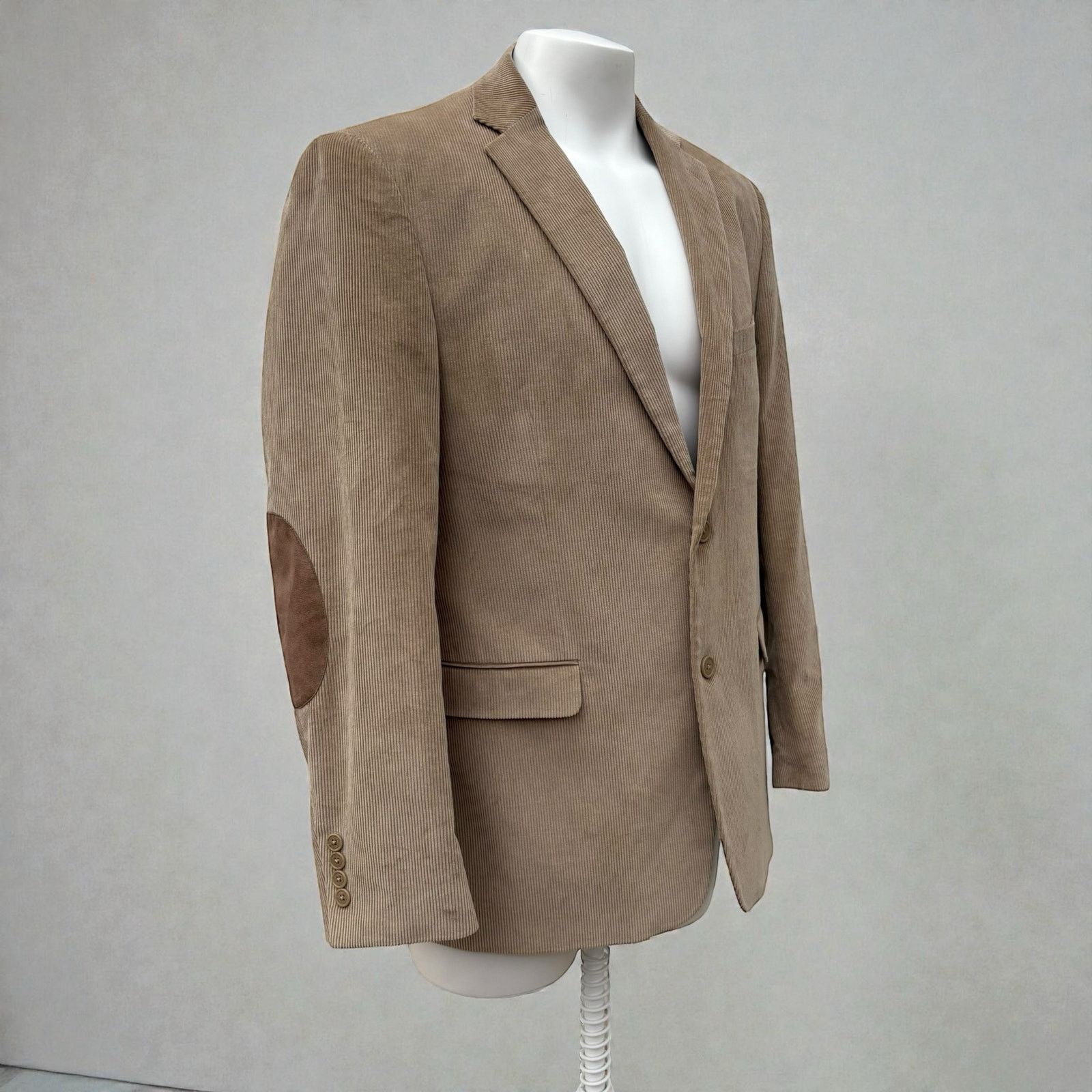 Saddlebred Saddlebred Heritage Corduroy Blazer Jacket Sz 42L Tan Preppy Size 42L - 1 Thumbnail