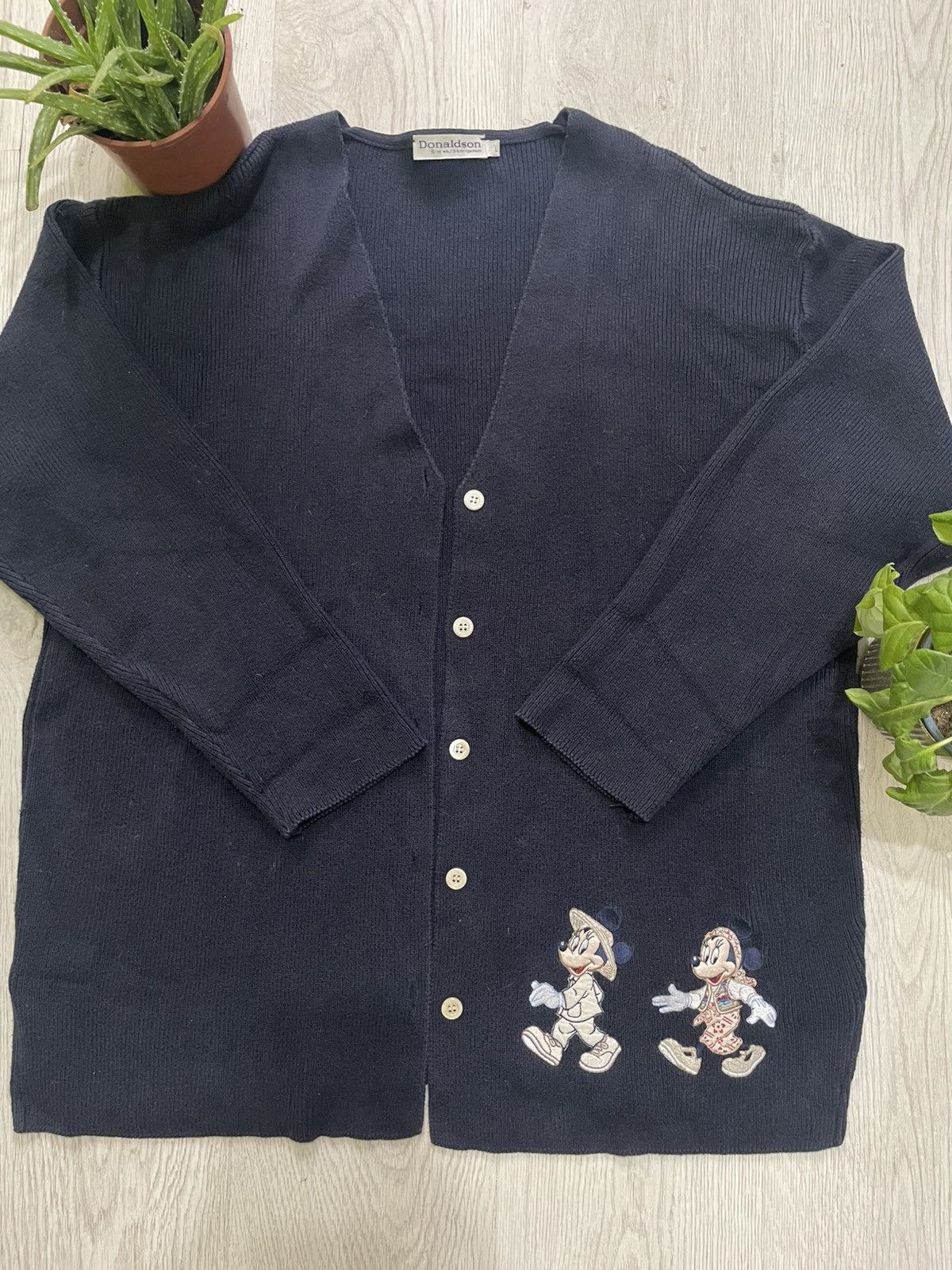 Mickey Mouse Donaldson Vintage Mickey and Minnie Mouse Cardigan Size L / US 10 / IT 46 - 1 Thumbnail