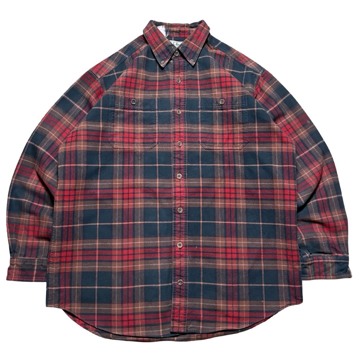 L.L. Bean Vintage LL Bean Shirt Mens L Plaid Chamois Cloth Flannel Size US L / EU 52-54 / 3 - 1 Thumbnail