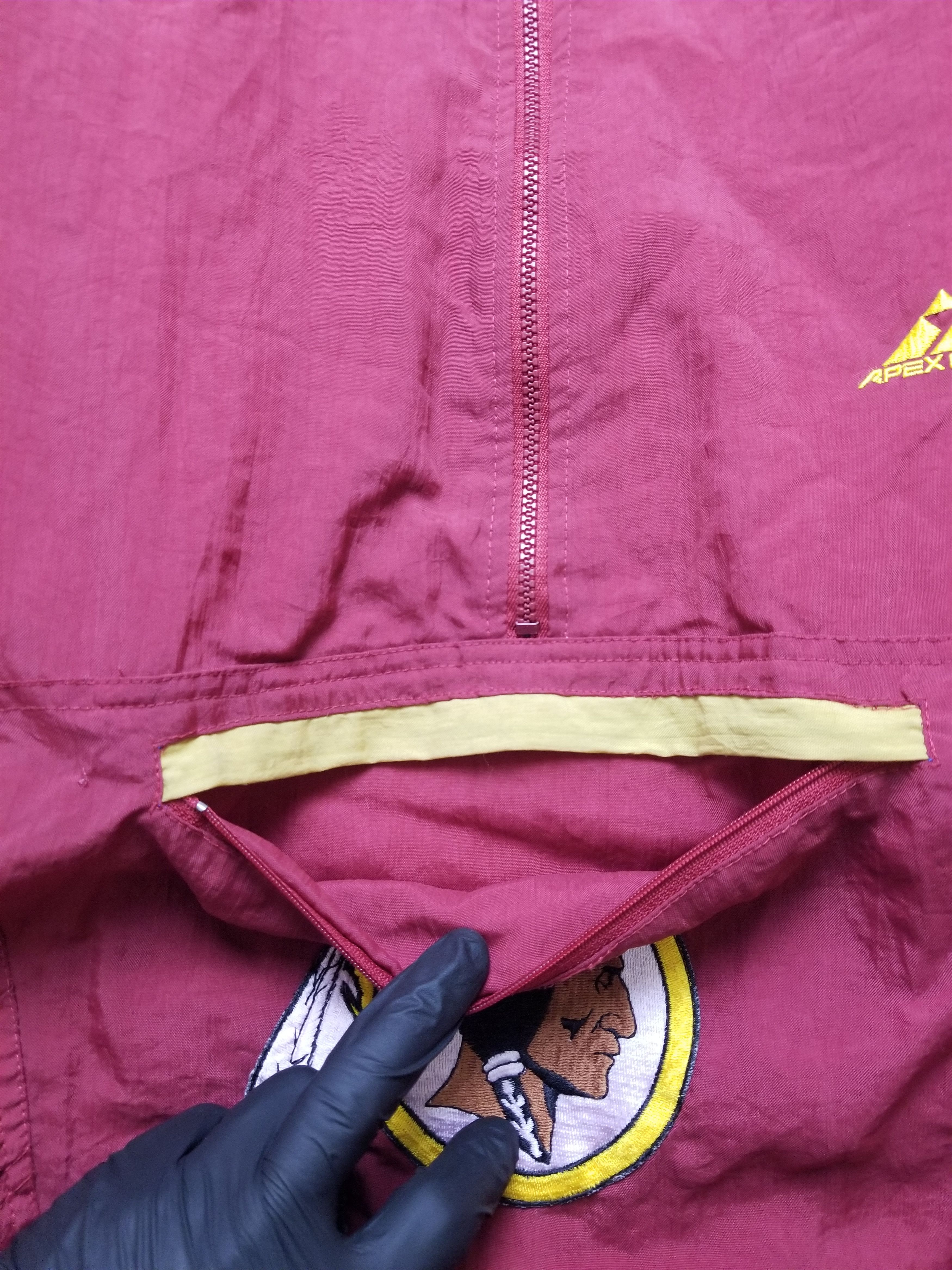 Apex Apex Washington Redskins 1/2 Zip Windbreaker Anorak Jacket Size US XL / EU 56 / 4 - 13 Thumbnail