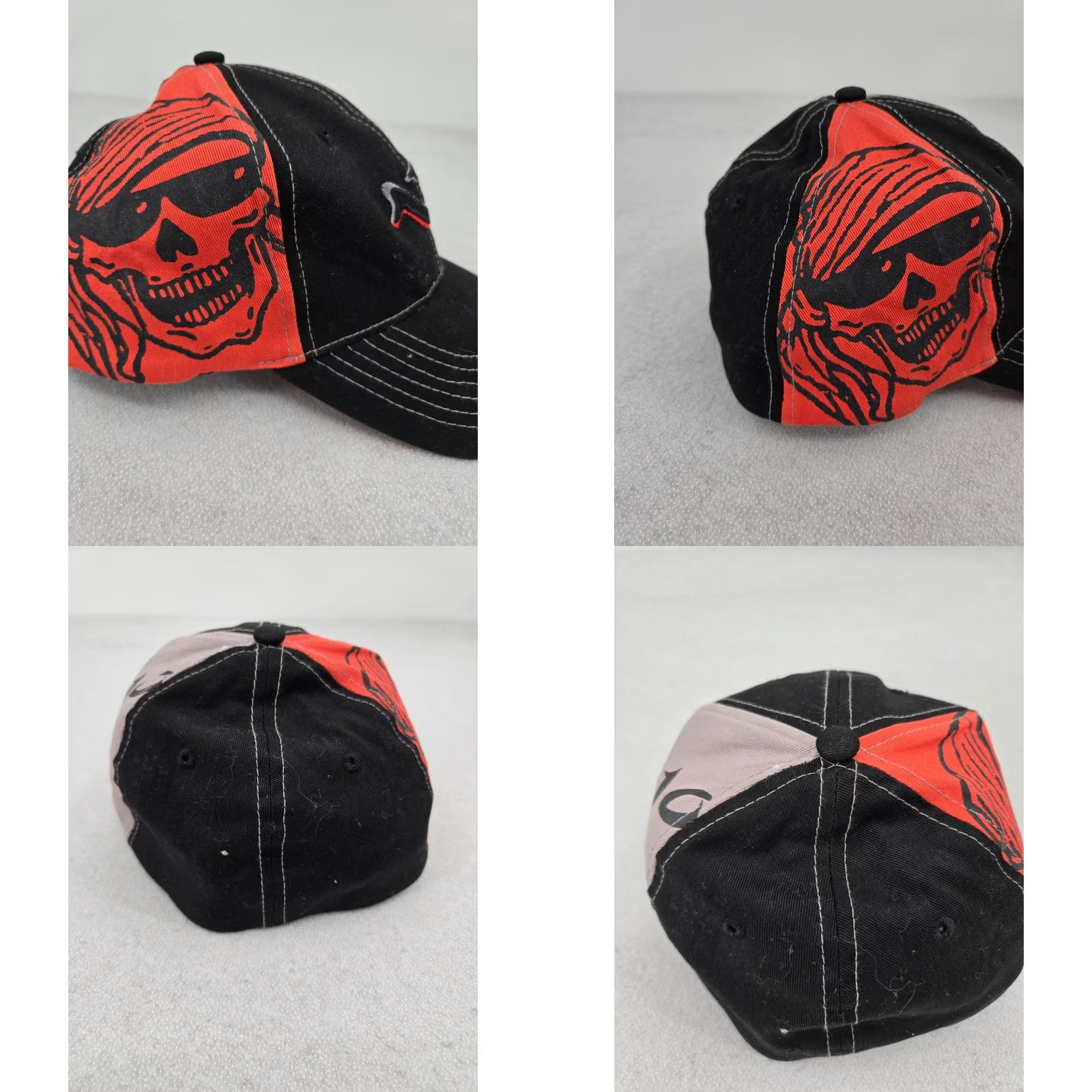 Vintage Mojo Fishing Hat Baseball Cap L/XL Adults Unisex Black Geometric Adjustable Size ONE SIZE - 8 Thumbnail