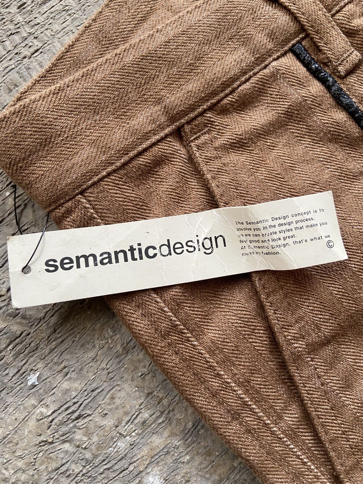 semanticdesign 2000s (NWT) Semanticdesign - Herringbone Flare Pants Size US 29 - 4 Thumbnail