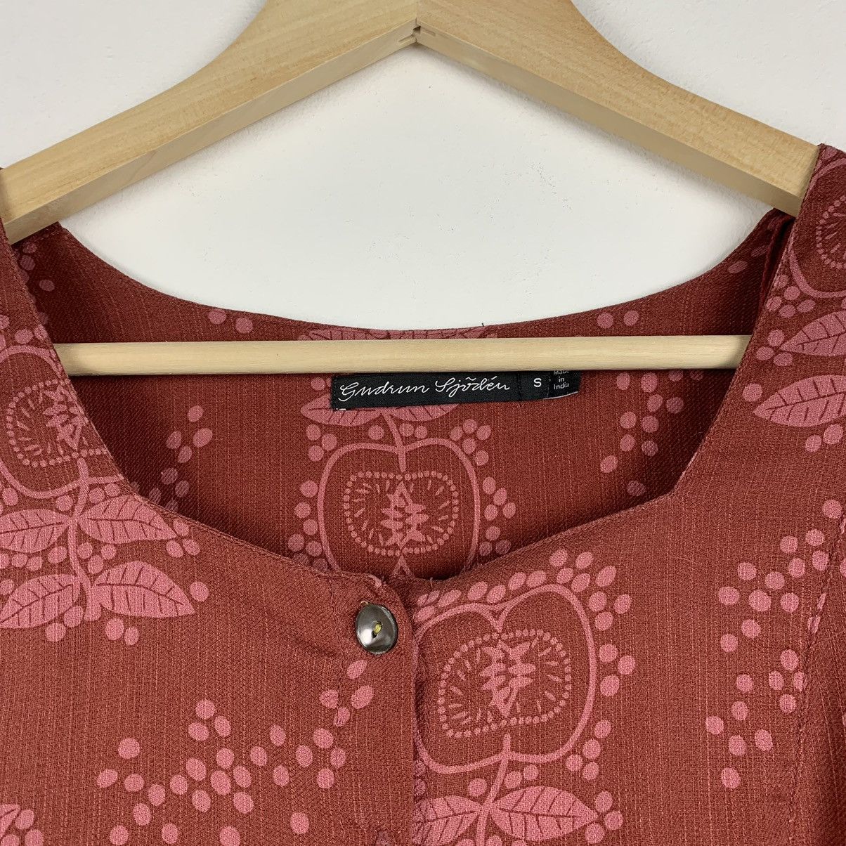 Gudrun Sjoden Gudrun Sjoden Floral Blouse Shirt Tunica Size S 3/4 Sleeve Size S / US 4 / IT 40 - 8 Thumbnail