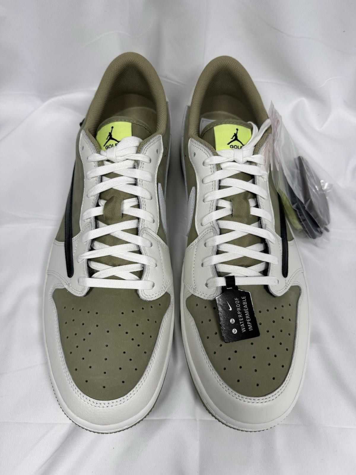 Nike Nike Air Jordan 1 Low Golf x Travis Scott Olive FZ3124 Size US 15 / EU 48 - 4 Thumbnail