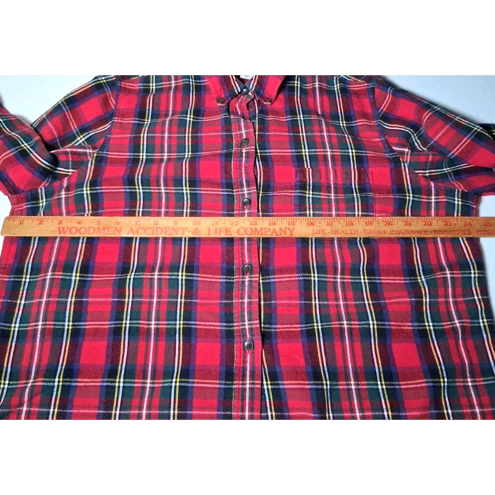 Vintage VINTAGE LL Bean Flannel Shirt Women 1X Red Scotch Plaid Royal Stewart Tartan Shirt Size XL / US 12-14 / IT 48-50 - 7 Thumbnail