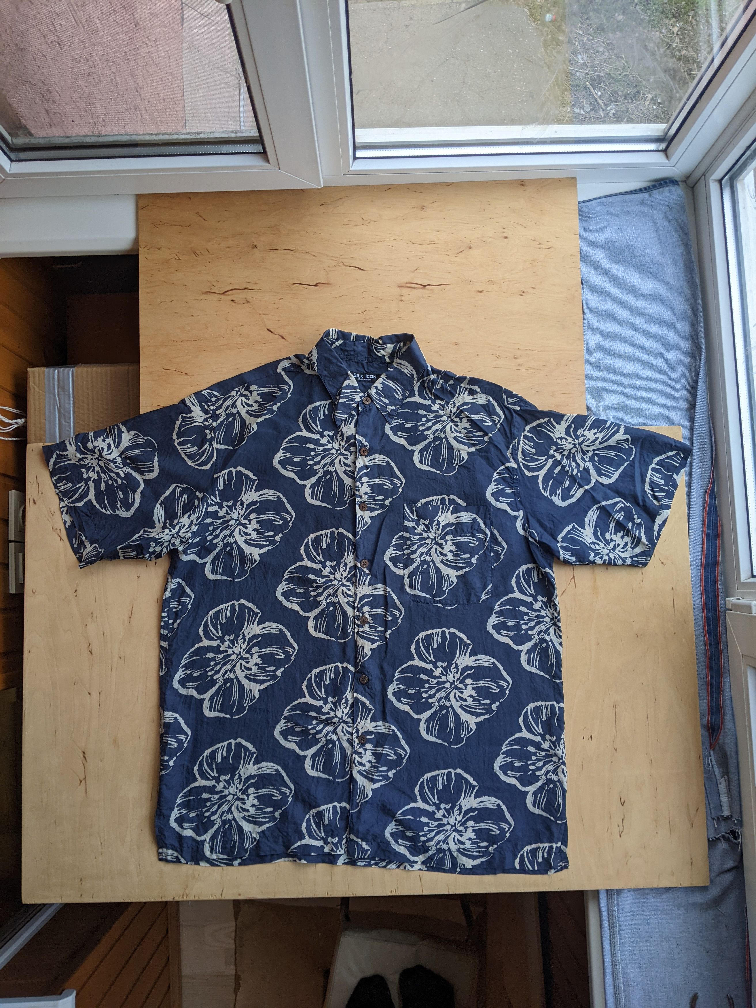 Japanese Brand Silk Icon Vintage 90s Hawaiian Print Shirt Polo Ralph Dior Size US L / EU 52-54 / 3 - 1 Thumbnail