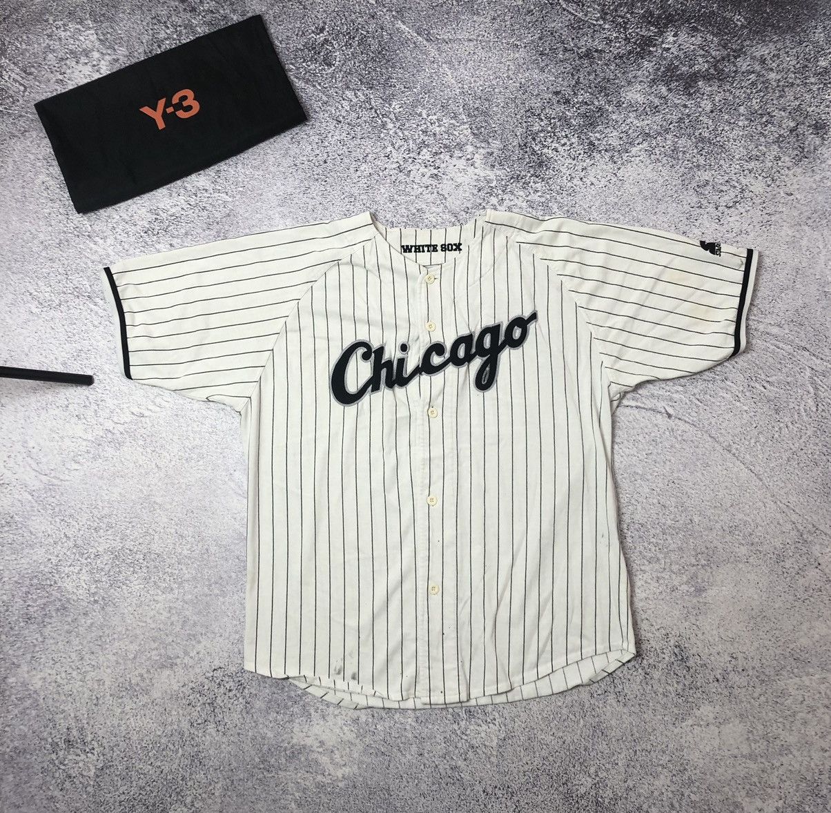 Other Vintage jersey White Box rare made in usa Chicago ykk men’s Size US XL / EU 56 / 4 - 1 Thumbnail