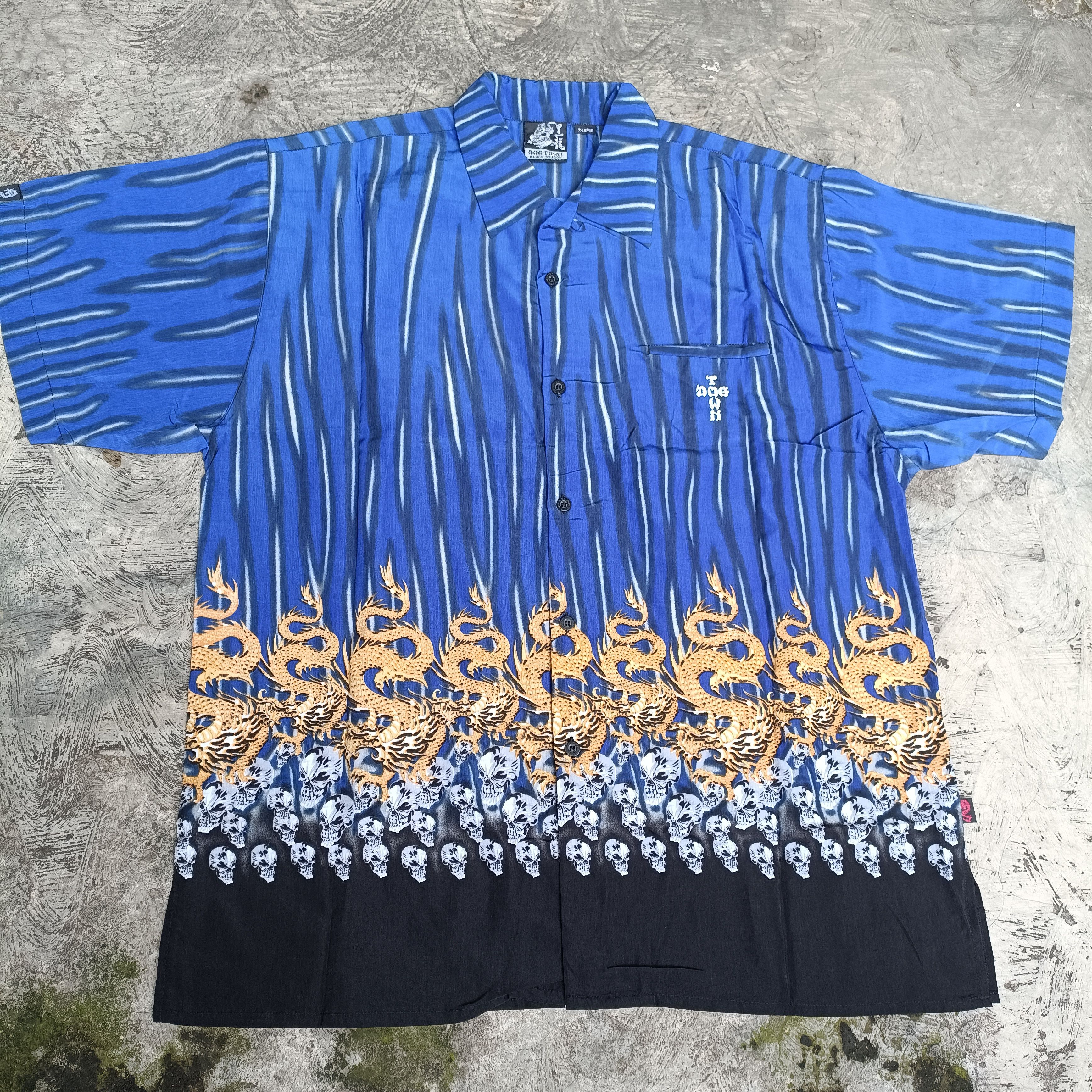 Vintage Vintage Dog Town Hawaiian Shirt Rockabilly Design Low Rider Size US XL / EU 56 / 4 - 3 Thumbnail