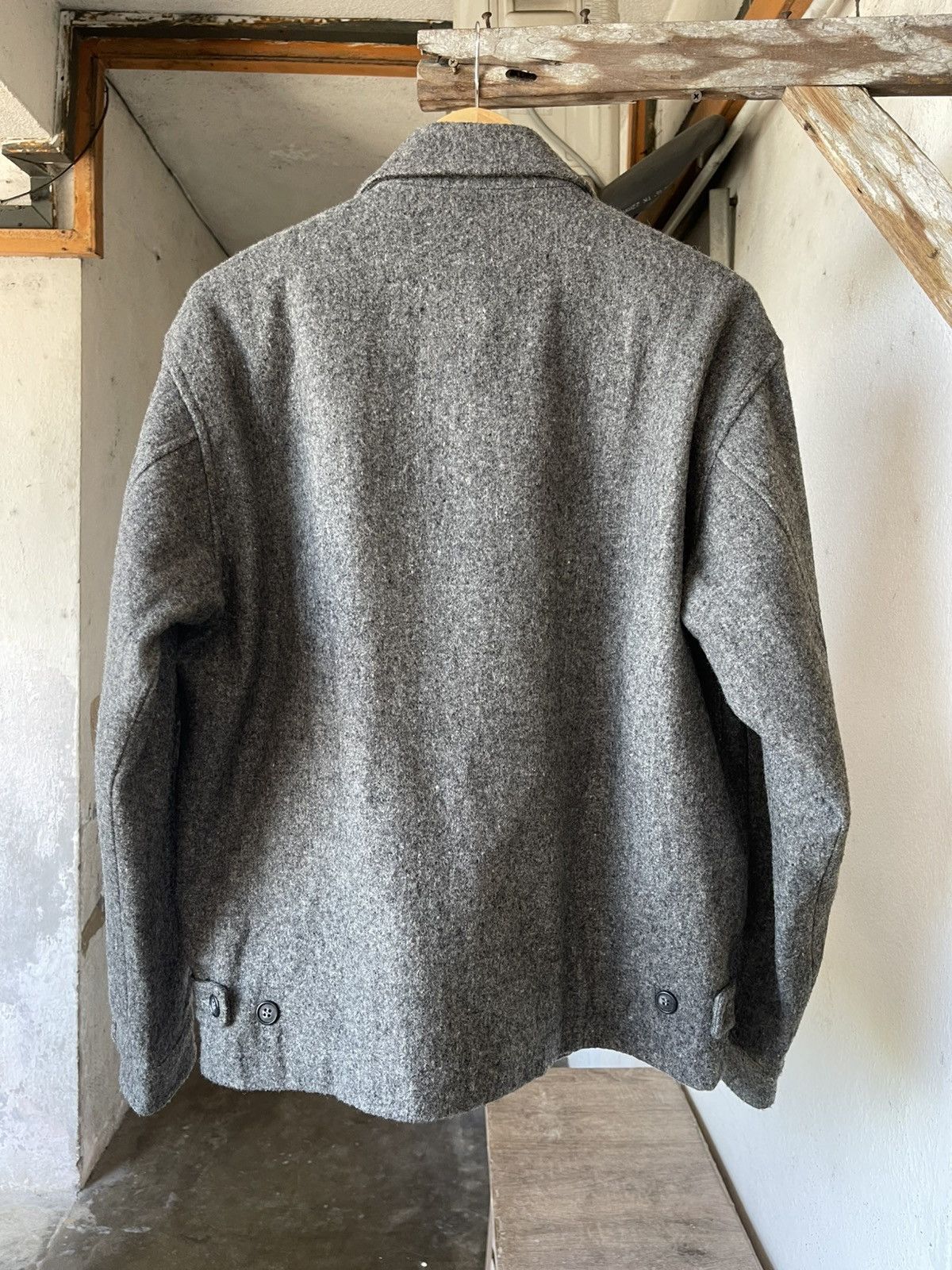 Japanese Brand Vintage Jungle Storm Wool Zip Up Jacket Size US L / EU 52-54 / 3 - 2 Thumbnail