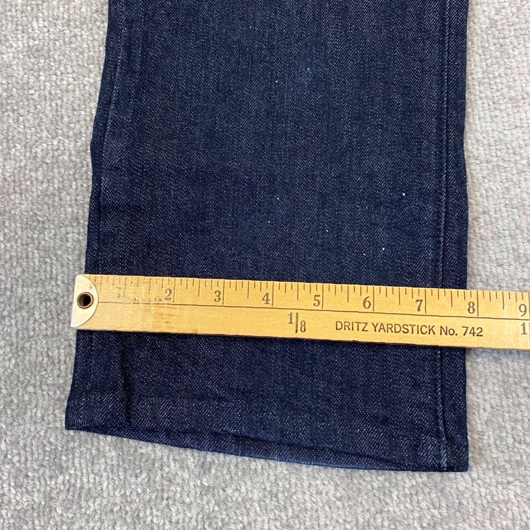 Prps PRPS Demon Jeans Mens 34x26 Blue Dark Wash Denim Pants Button Fly 5-Pocket Regular Size US 34 / EU 50 - 6 Thumbnail