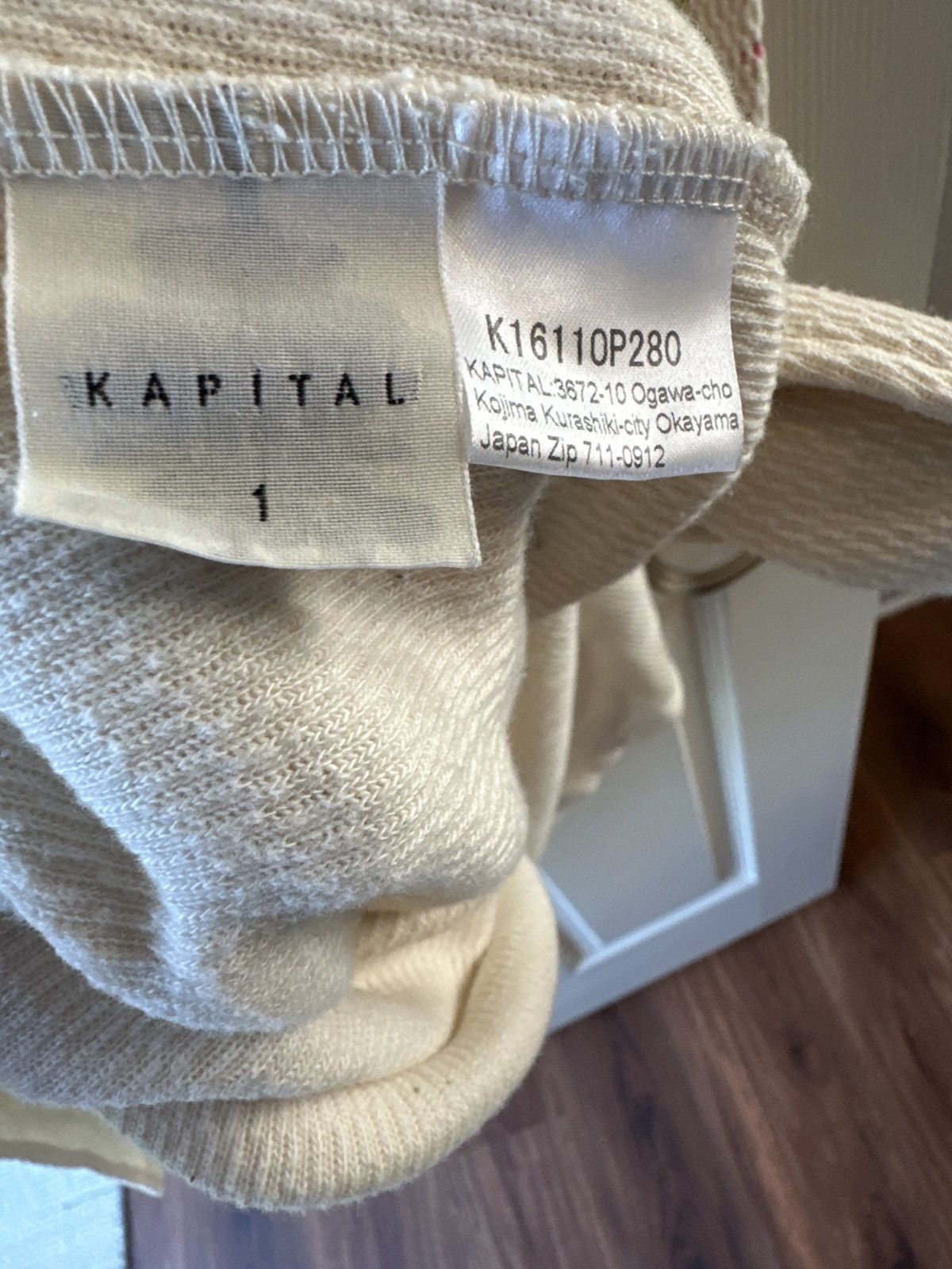 Kapital Kapital floral knit turtleneck long pullover Size US XXL / EU 58 / 5 - 7 Thumbnail