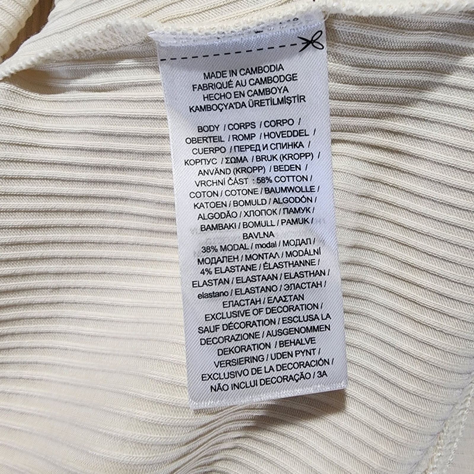 Lauren Ralph Lauren Ralph Lauren Cream Twist Front Top Med NEW Size M / US 6-8 / IT 42-44 - 4 Thumbnail