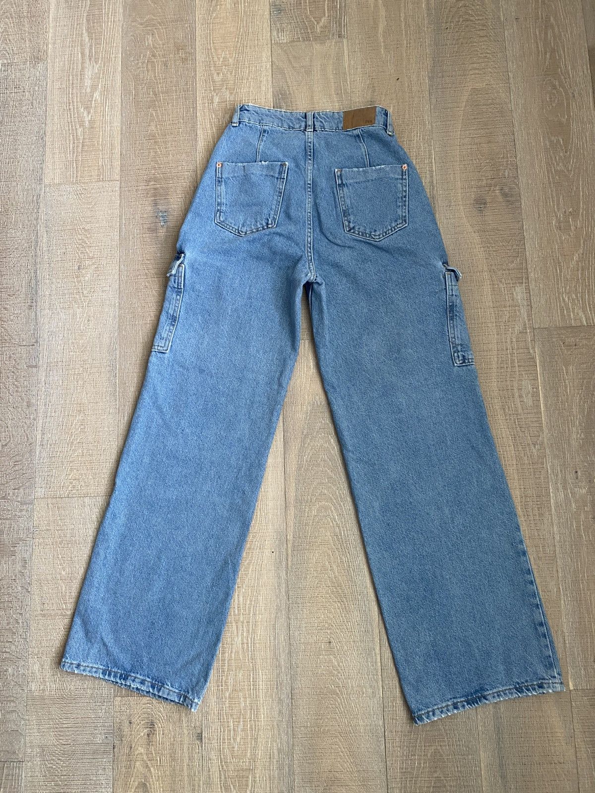 Zara Zara High Rise Cargo Jeans Size 26" / US 2 / IT 38 - 5 Thumbnail