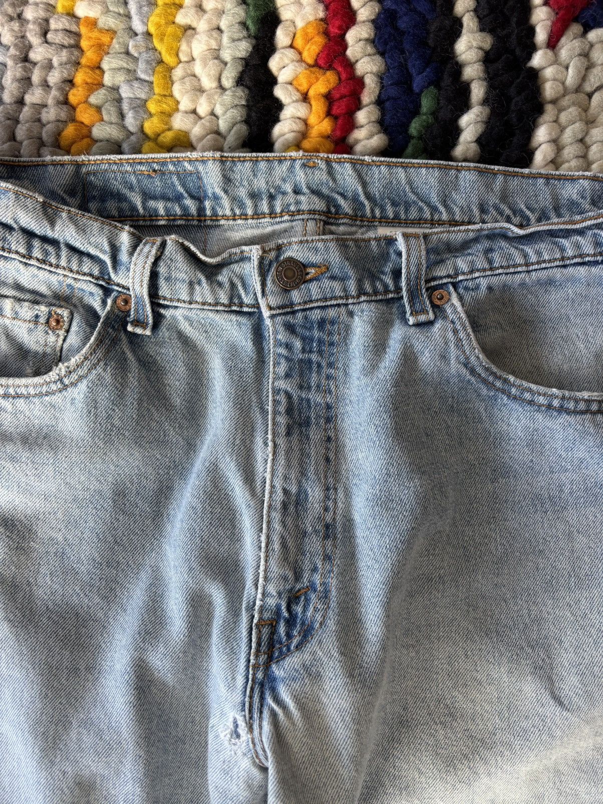 Levi's Vintage Clothing Vintage Trashed Levis Light Wash Size US 36 / EU 52 - 5 Thumbnail