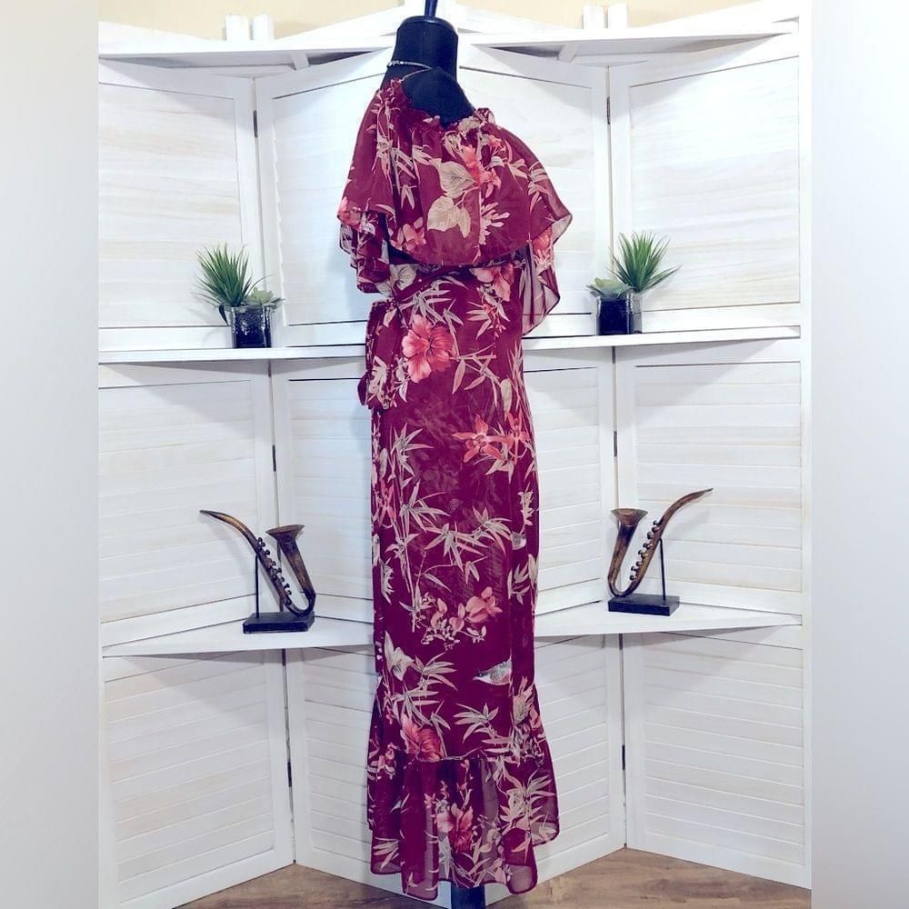 MISA Los Angeles NWT Misa Los Angeles Talya in red floral summer dress Sz XS Size XS / US 0-2 / IT 36-38 - 4 Thumbnail