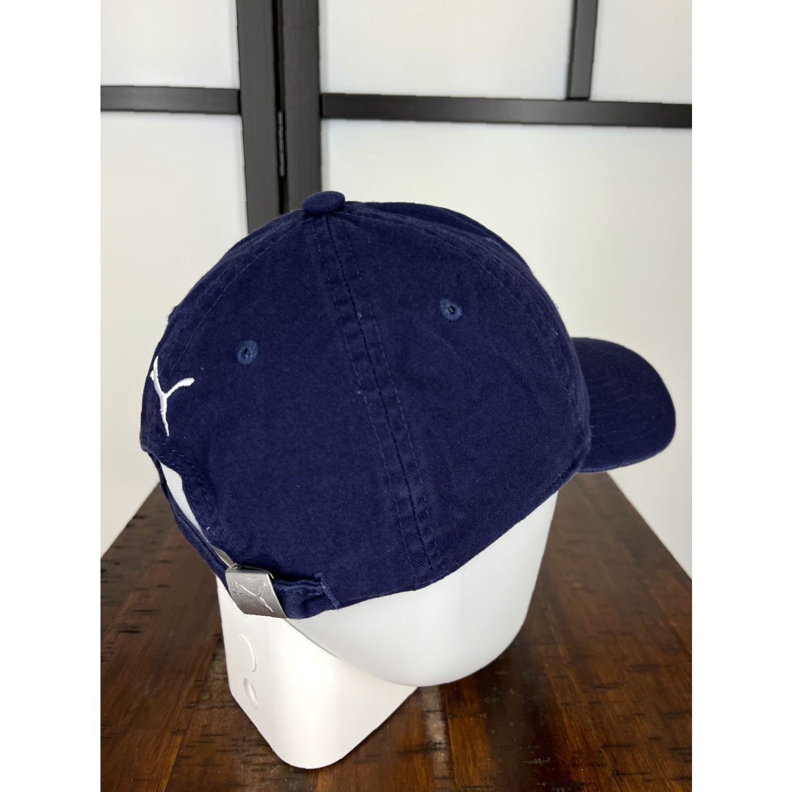 Puma PUMA Hat Cap Strap Back Adult One Size Blue 100% Cotton Outdoors Embroidered Size ONE SIZE - 7 Thumbnail