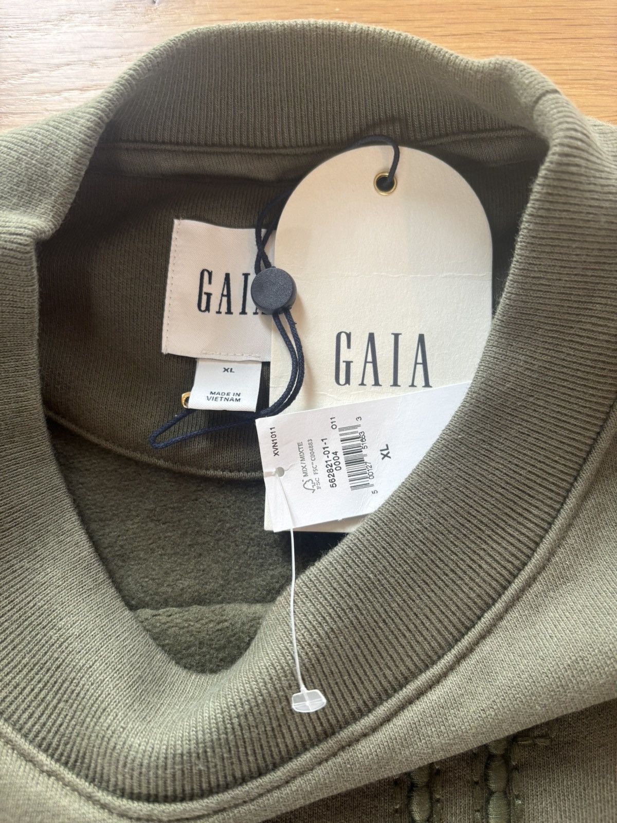 Cult Gaia Gap x Cult Gaia Logo Olive Crewneck Size XL / US 12-14 / IT 48-50 - 3 Thumbnail