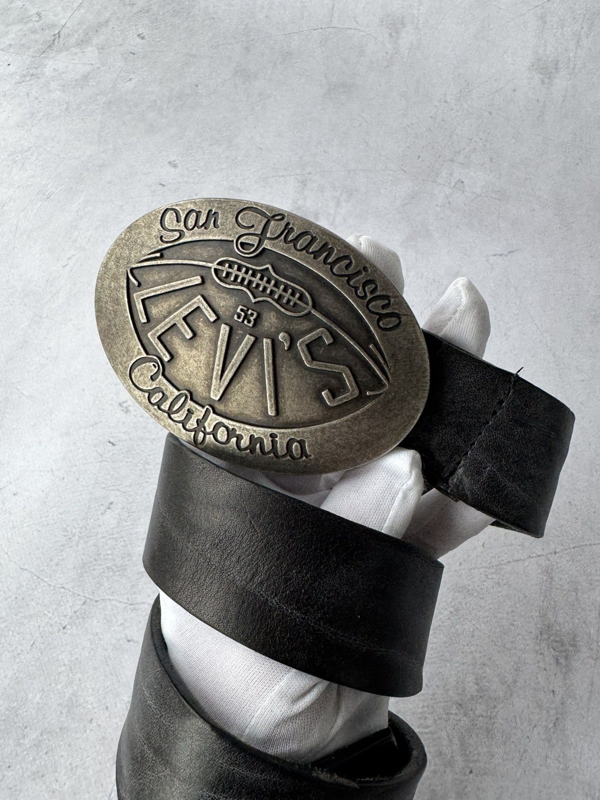 Levi's × Vintage Levi’s Buckle Belt Leather Vintage Size ONE SIZE - 2 Thumbnail