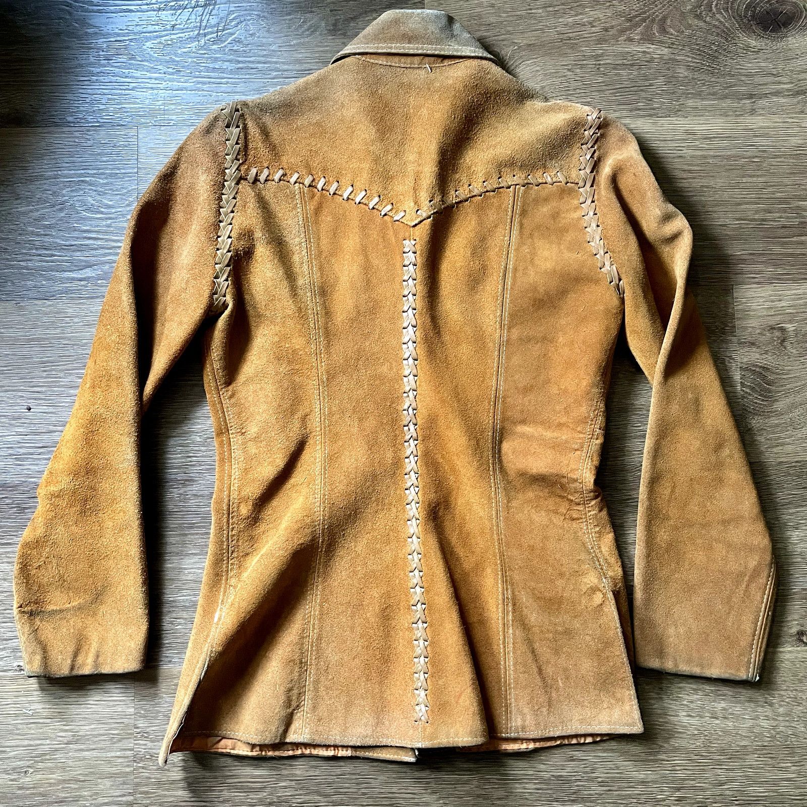 Vintage Van Dyck Suede Leather VTG Jacket- Size 12 Size XL / US 12-14 / IT 48-50 - 2 Thumbnail