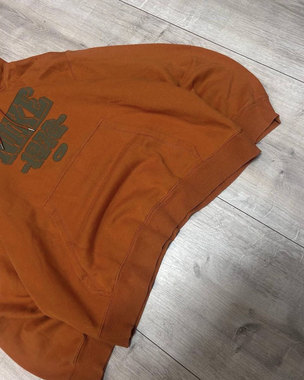 Nike × Vintage 00s Vintage Nike 3D Big Logo Oversized Hoodie Rare Size US XL / EU 56 / 4 - 3 Thumbnail