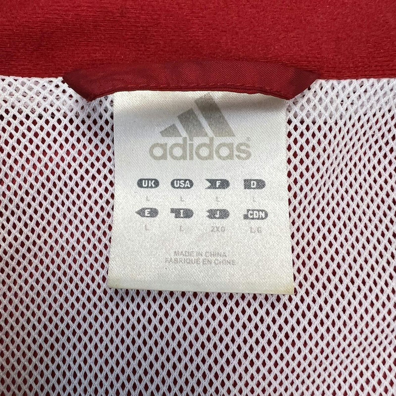 Adidas × Vintage Adidas Jacket Large Stripe Spell Out Zip Windbreaker Bomber Size US L / EU 52-54 / 3 - 7 Thumbnail