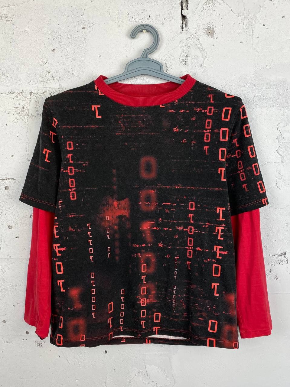 Vintage Crazy Vintage Avant Garde Y2K Matrix Long Sleeve T-shirt Size US M / EU 48-50 / 2 - 2 Thumbnail