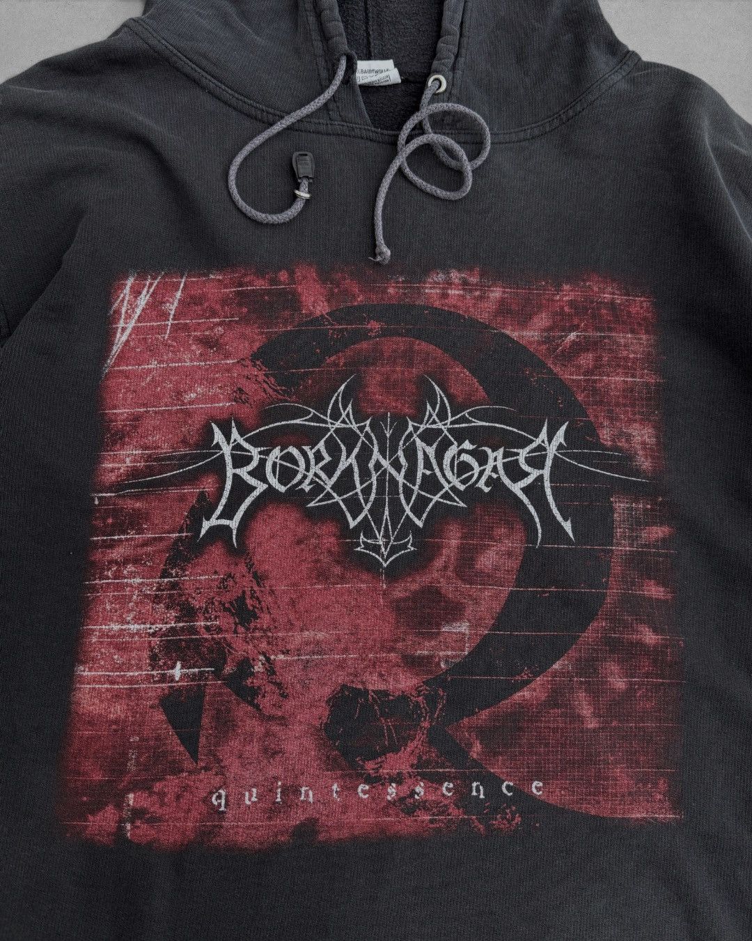Band Tees 2000's BORKNAGAR Quintessence Black Metal Band Hoodie Size US XL / EU 56 / 4 - 4 Thumbnail