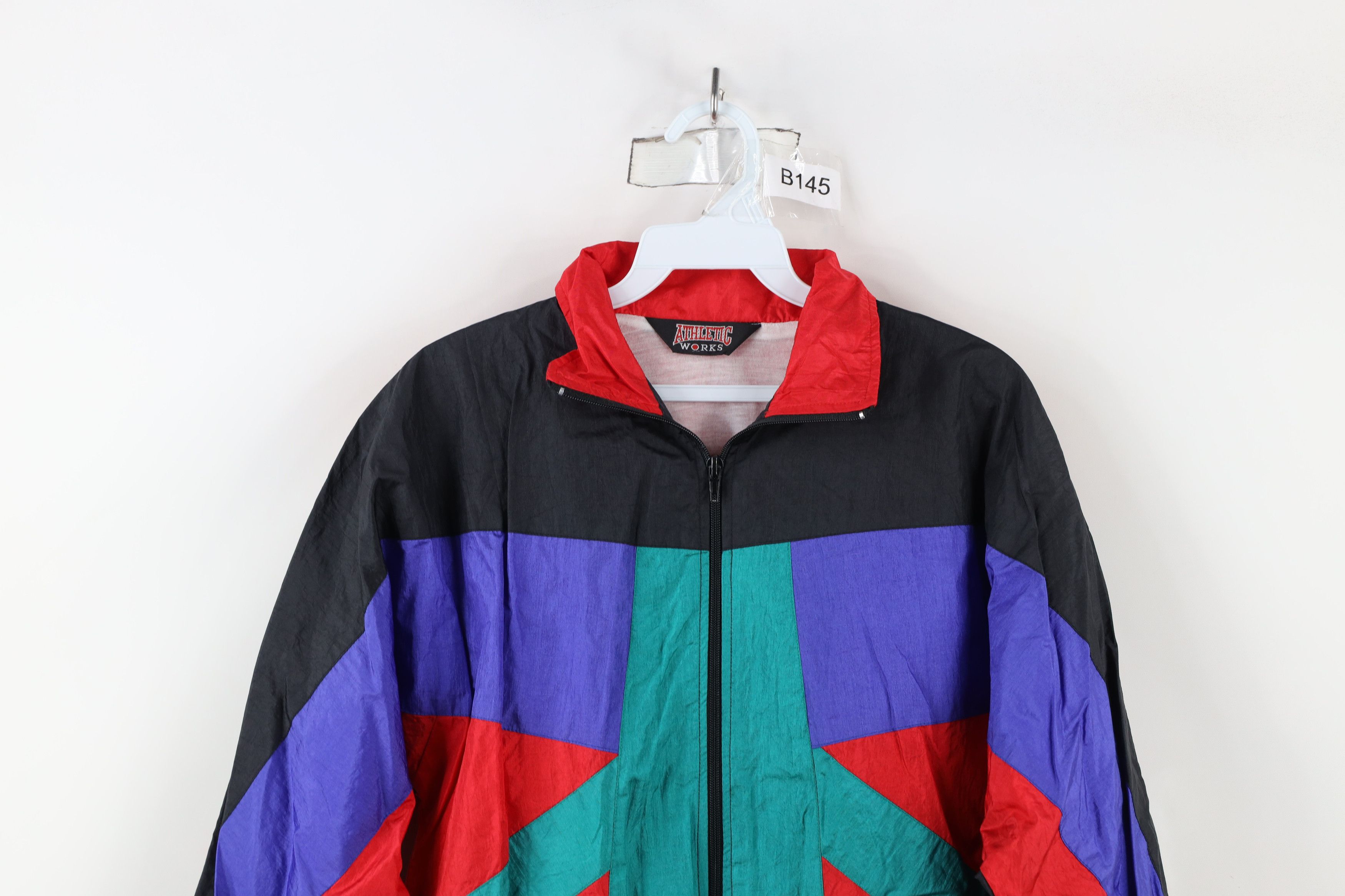 Vintage Vintage 90s Streetwear Lined Full Zip Windbreaker Jacket Size US S / EU 44-46 / 1 - 2 Thumbnail