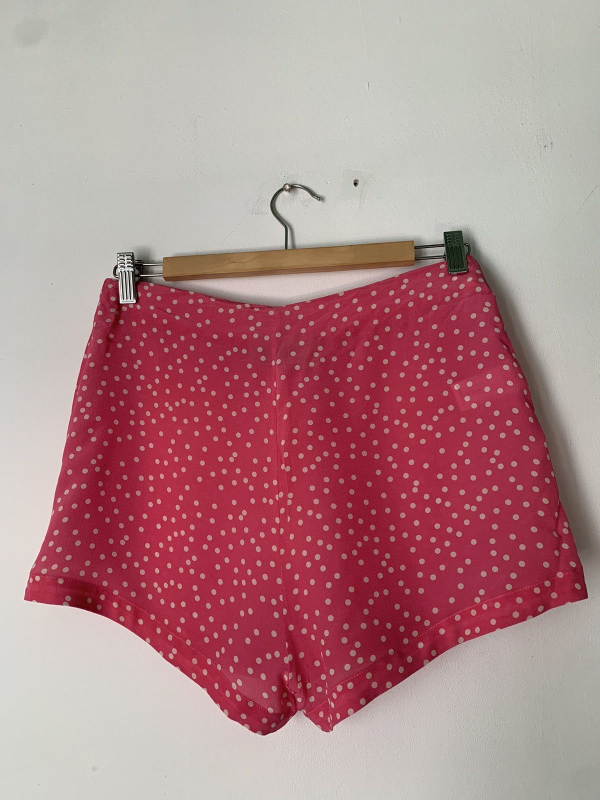 Other waist shorts polka dot 100% silk Size 28" / US 6 / IT 42 - 4 Thumbnail