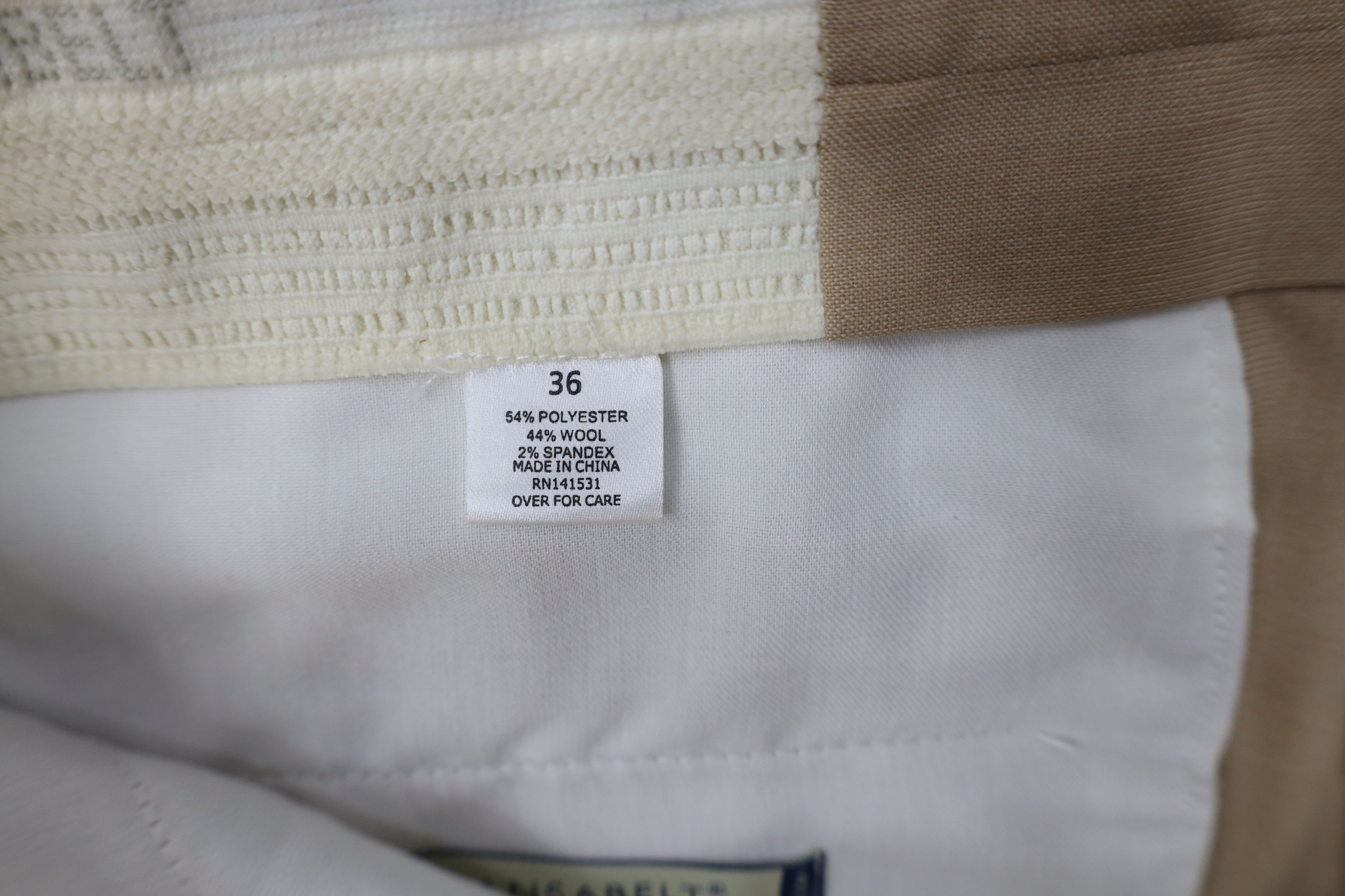 Vintage Deadstock Vintage Y2K Streetwear Wool Blend Knit Chino Pants Size US 36 / EU 52 - 7 Thumbnail