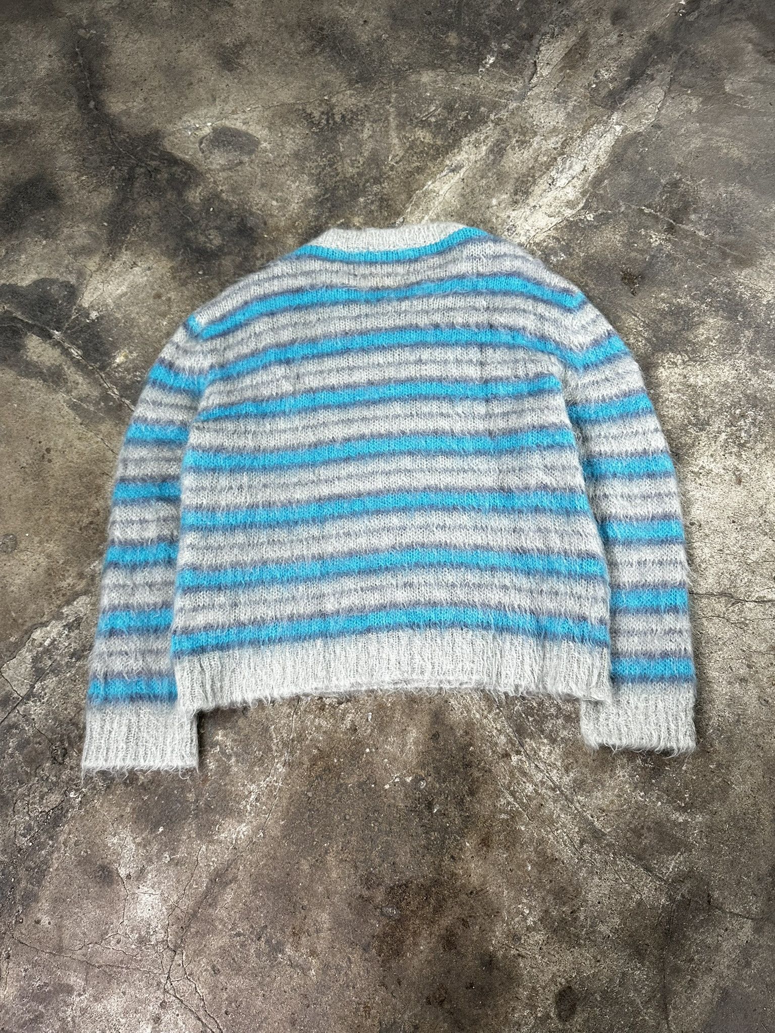 Marni Marni Fuzzy Mohair Knit Stripped Sweater Size US L / EU 52-54 / 3 - 4 Thumbnail