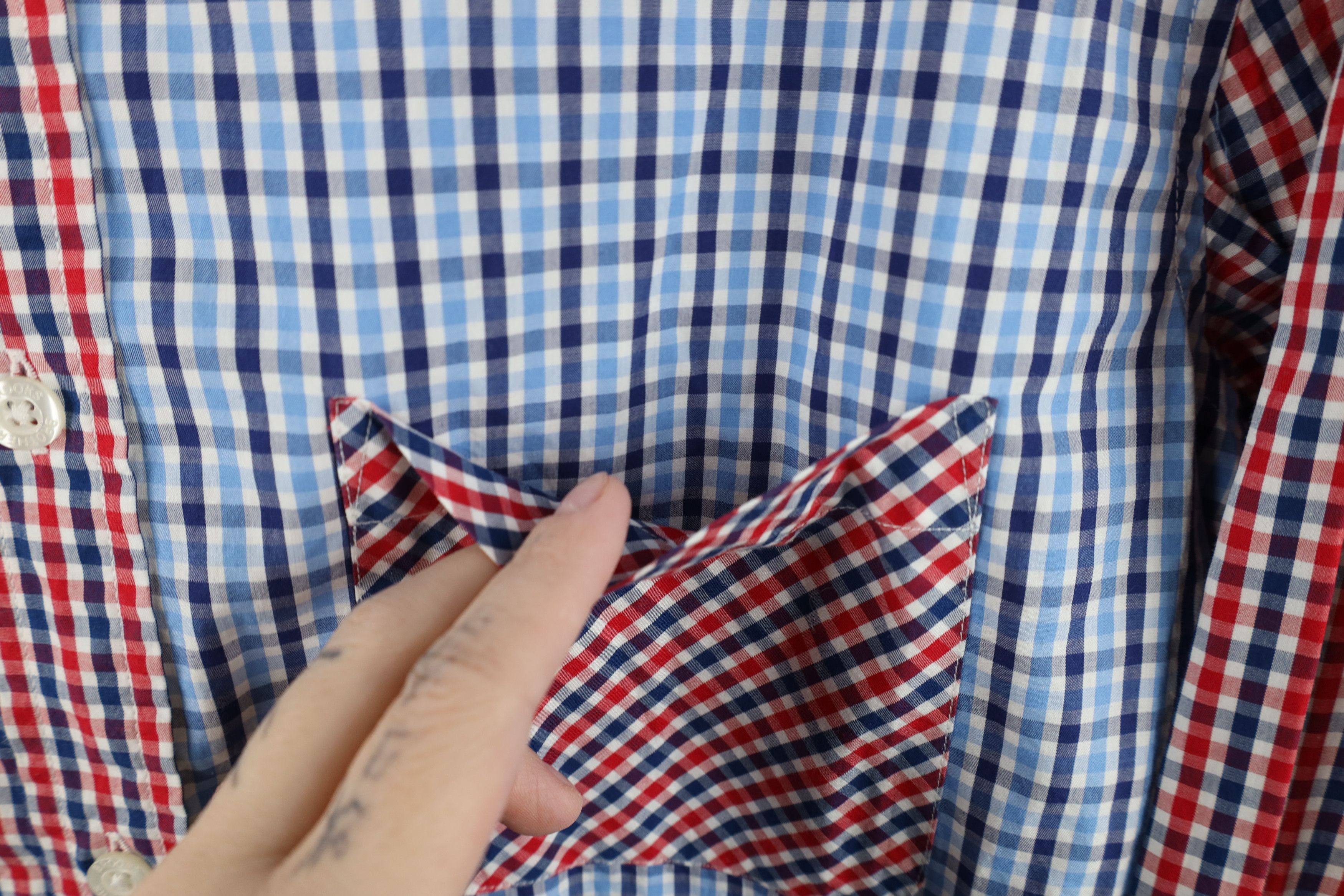 Brooks Brothers Brooks Brothers and Sew Color Block Plaid Button Down Shirt Size US XS / EU 42 / 0 - 5 Thumbnail