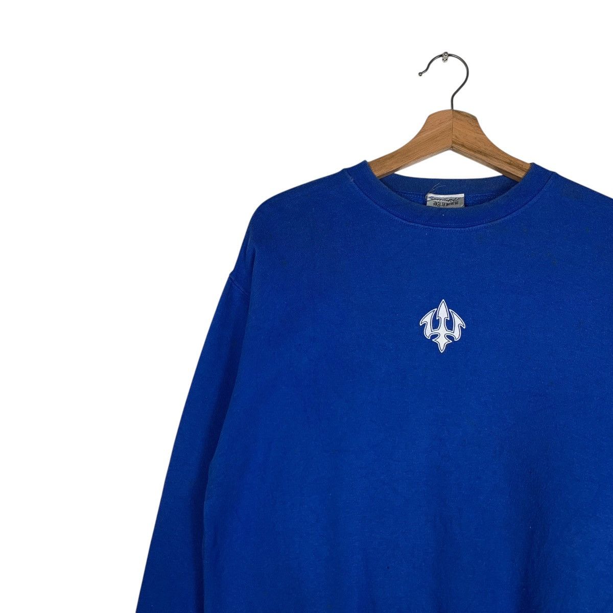 Japanese Brand DJ FREE Embroidery Big Logo Crewneck Sweatshirt #1447-C65 Size US M / EU 48-50 / 2 - 8 Thumbnail