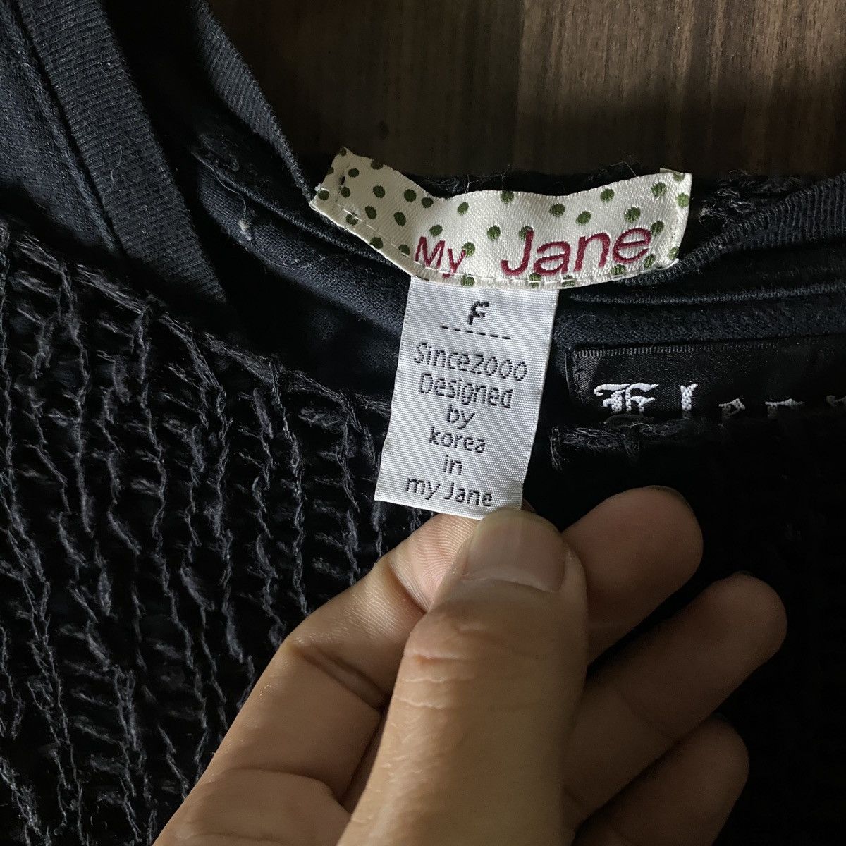 If Six Was Nine × Japanese Brand × Le Grande Bleu (L.G.B.) 2000's My Jane Fishnet Glittery Taupe Knitted Size US XS / EU 42 / 0 - 6 Thumbnail