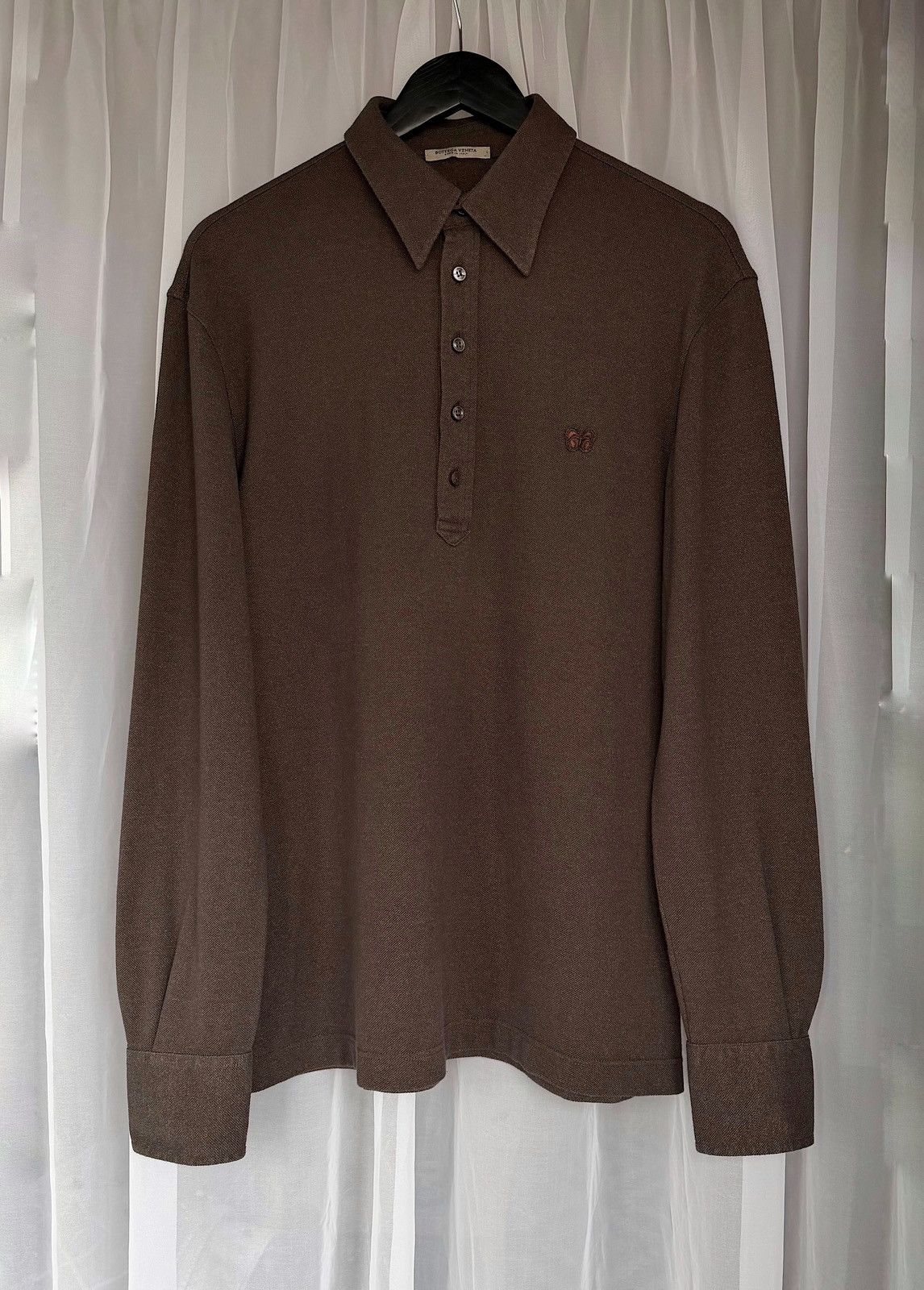 Bottega Veneta BOTTEGA VENETA Butterfly Logo Polo Shirt Cotton Sweater long Size US M / EU 48-50 / 2 - 3 Thumbnail