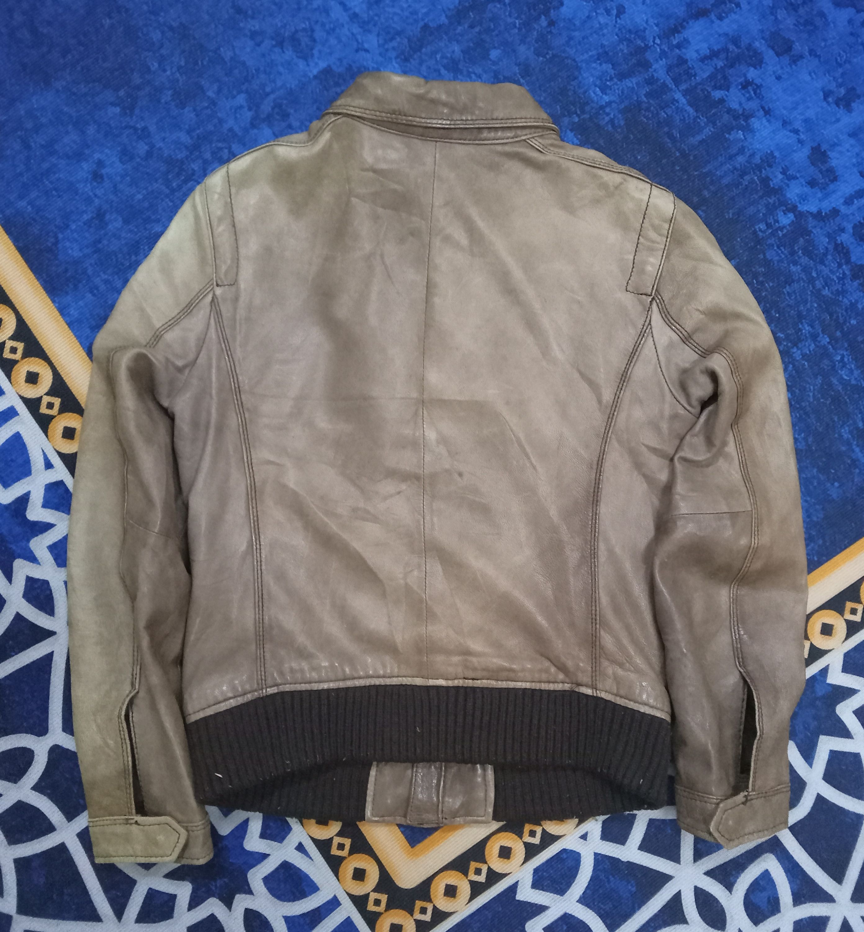 Japanese Brand Bark Tannage Leather Jacket Size S / US 4 / IT 40 - 2 Thumbnail