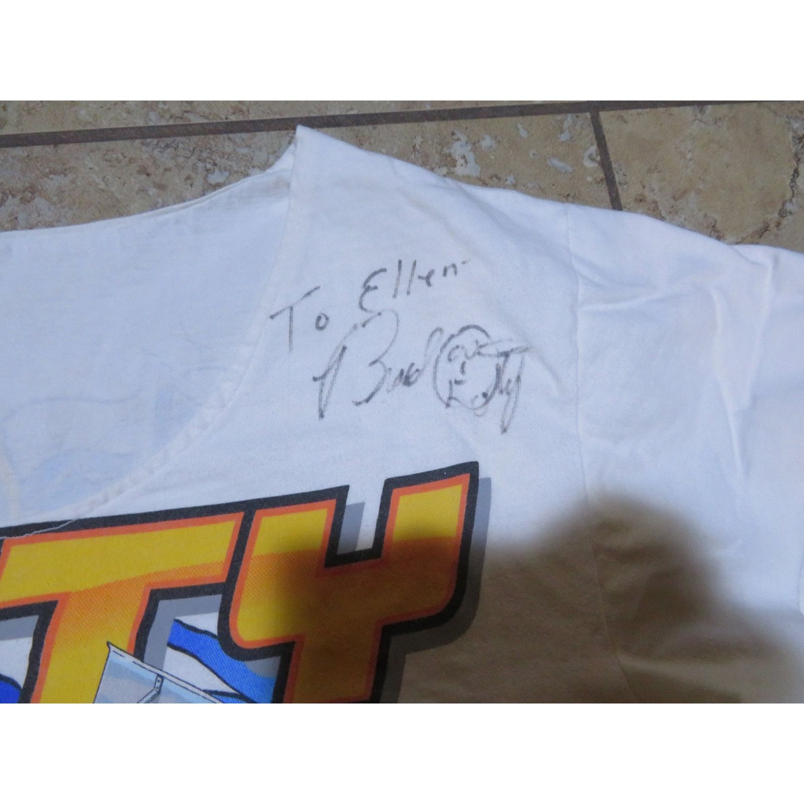 Other 90s Brad Doty Racing T-Shirt Autographed Modified Scoop Neck Size L / US 10 / IT 46 - 5 Thumbnail