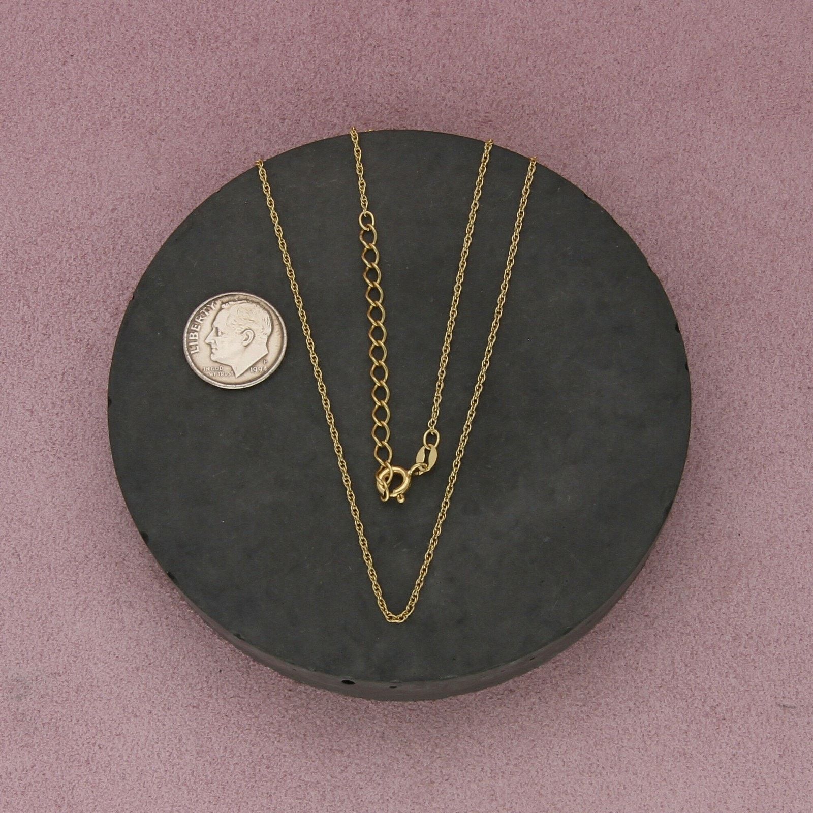 Sterling Silver sterling silver gold prince of wales chain necklace 17-19in Size ONE SIZE - 2 Thumbnail