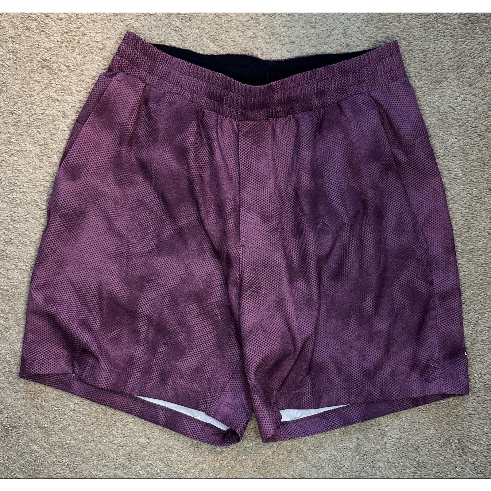 Lululemon Lululemon Channel Cross Swim Short 7" Plum Multi Mens Size M Size US 36 / EU 52 - 3 Thumbnail