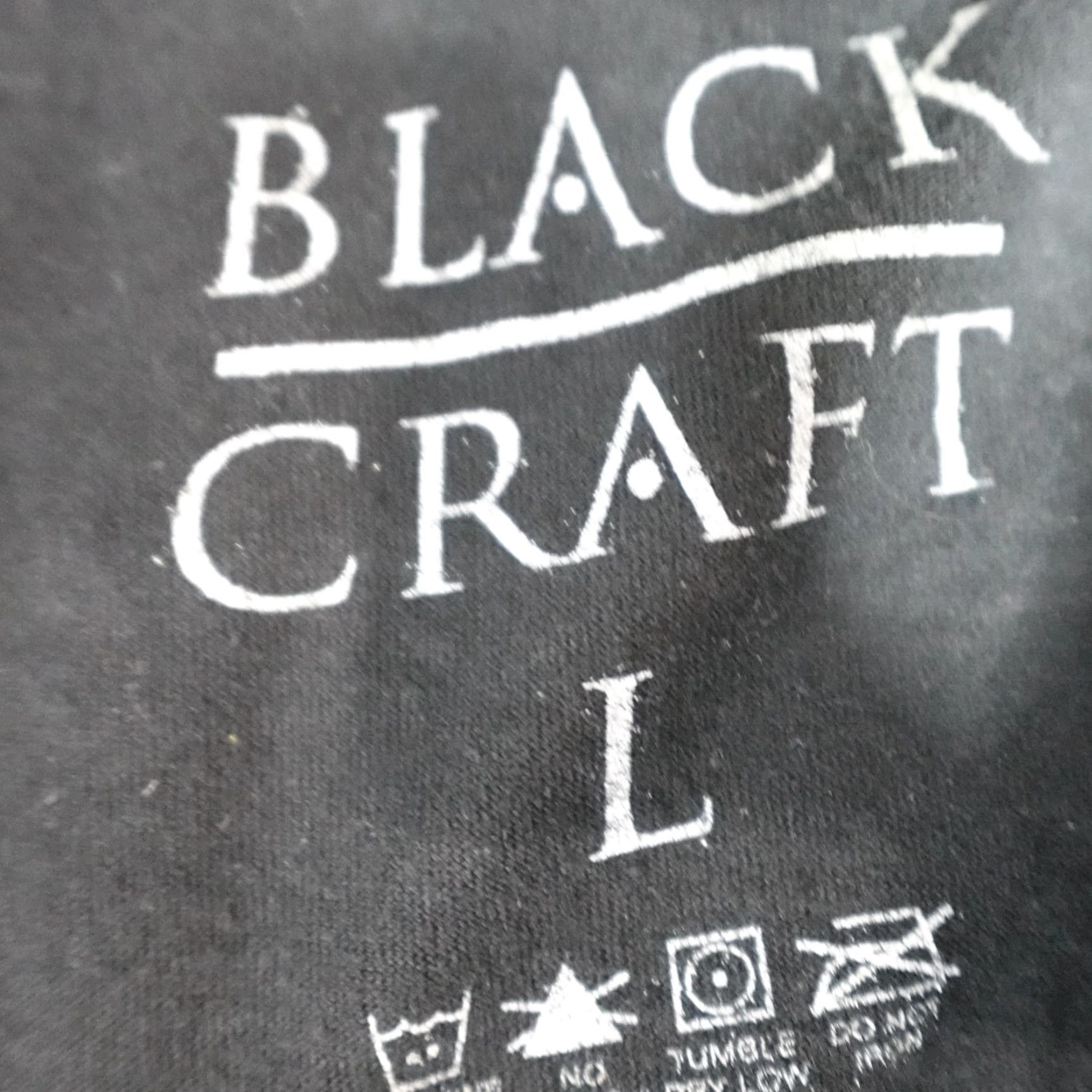 Vintage Black Craft Shirt Large Black Create Your Own Future Black and Brave T-Shirt Crew Neck Short Sleeve Men L Cotton Size US L / EU 52-54 / 3 - 3 Thumbnail