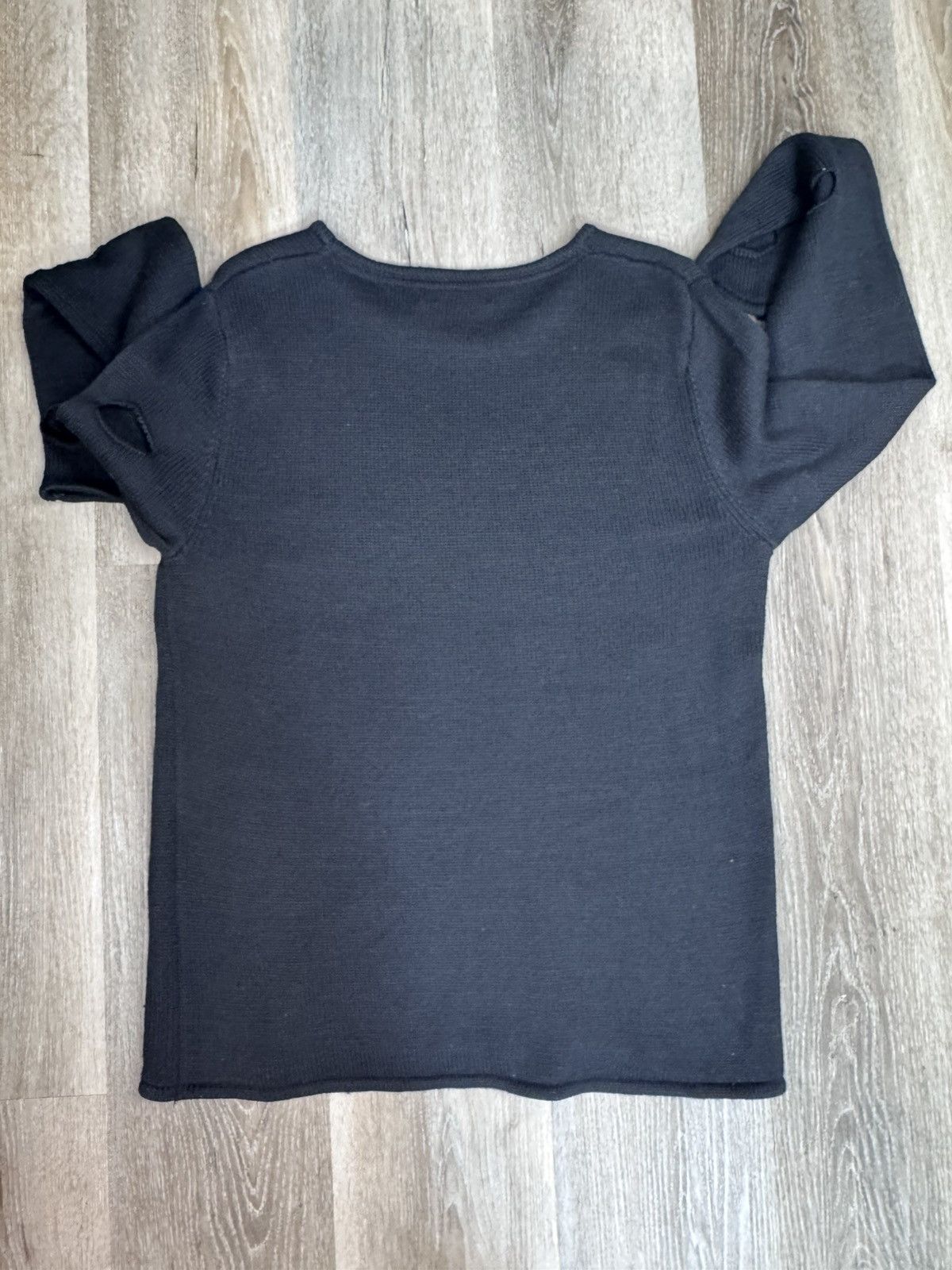 Balmain RARE HOLES KNIT BALMAIN SWEATER 2013 ( original owner ) Size US L / EU 52-54 / 3 - 12 Thumbnail