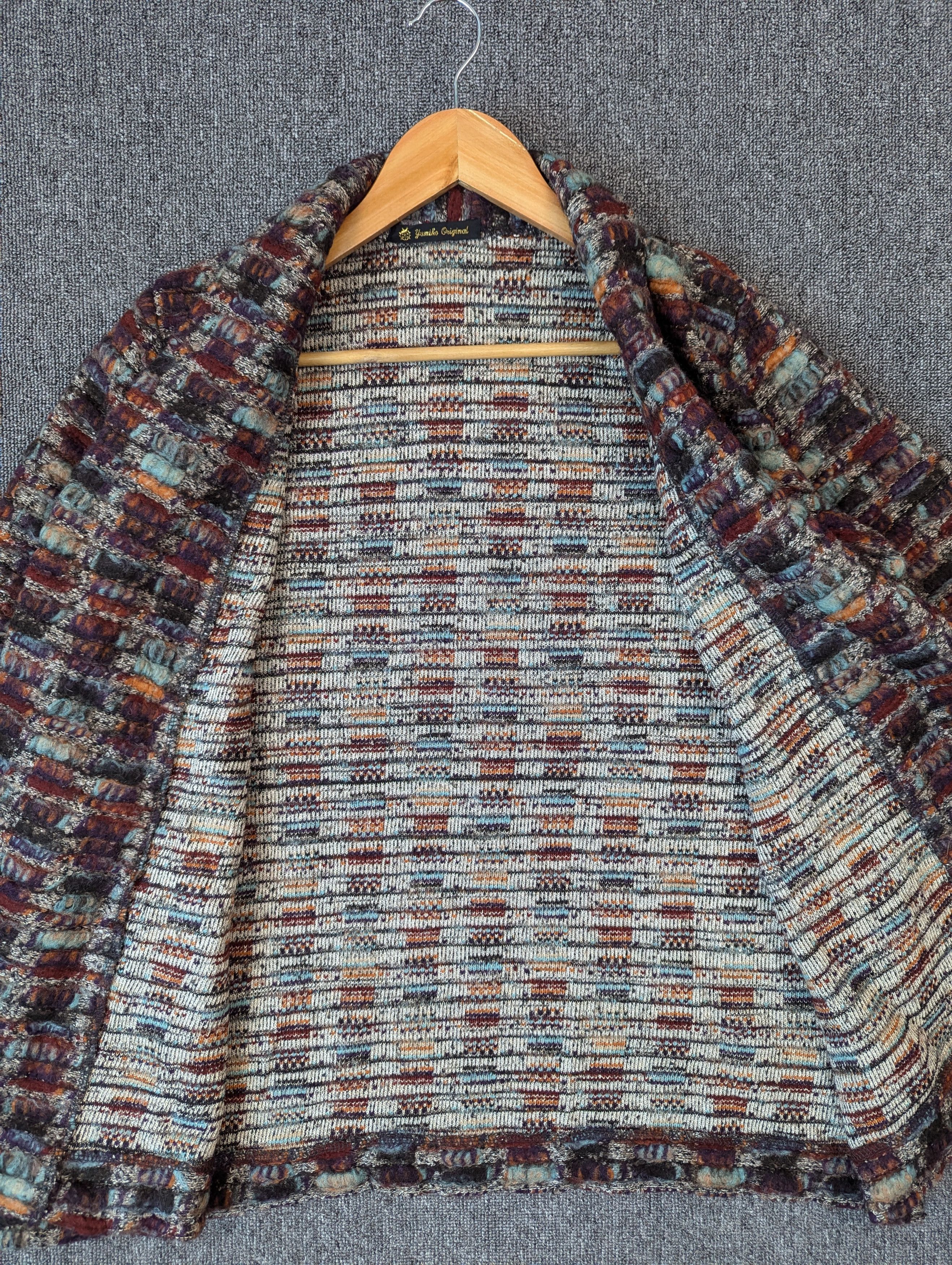 Japanese Brand Vintage Yumiko Original Handwoven Cardigan Jacket Size US M / EU 48-50 / 2 - 10 Thumbnail